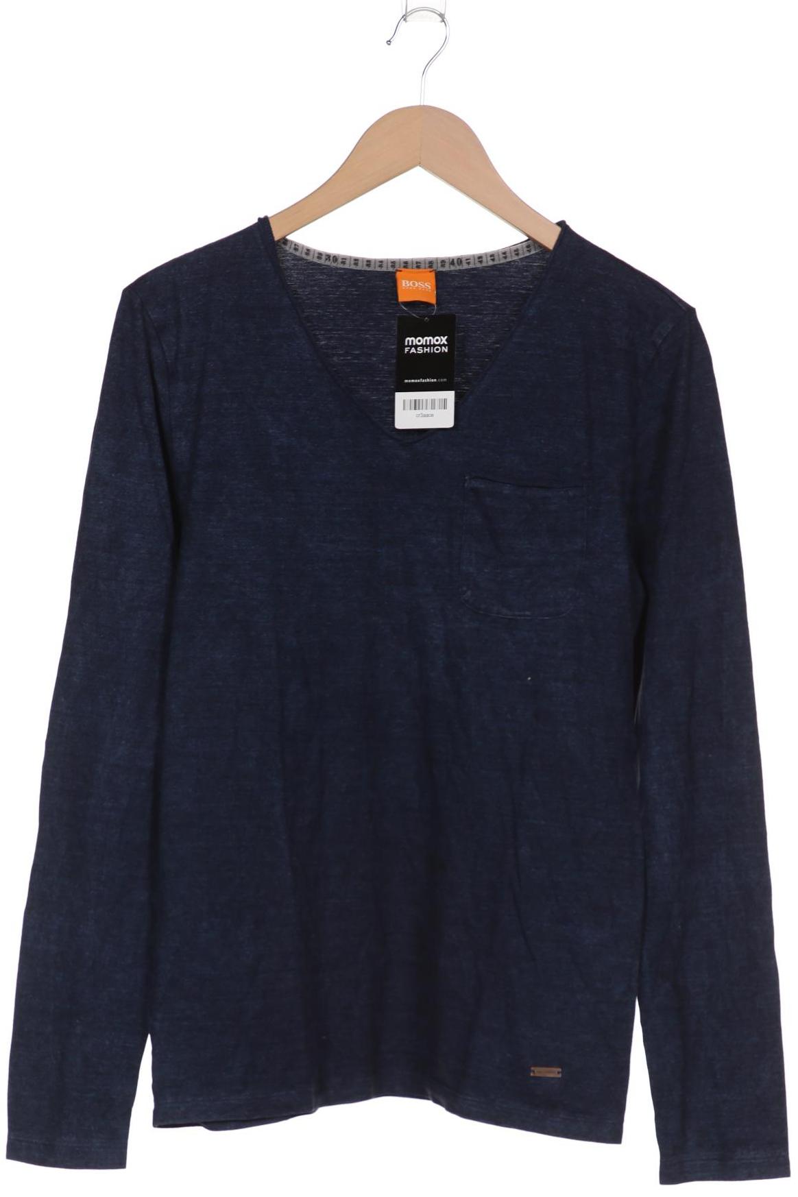 

Boss Orange Herren Langarmshirt, marineblau, Gr. 46
