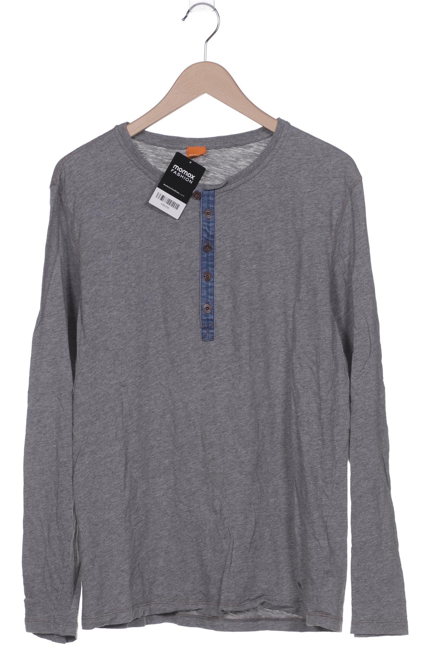 

Boss Orange Herren Langarmshirt, grau, Gr. 54