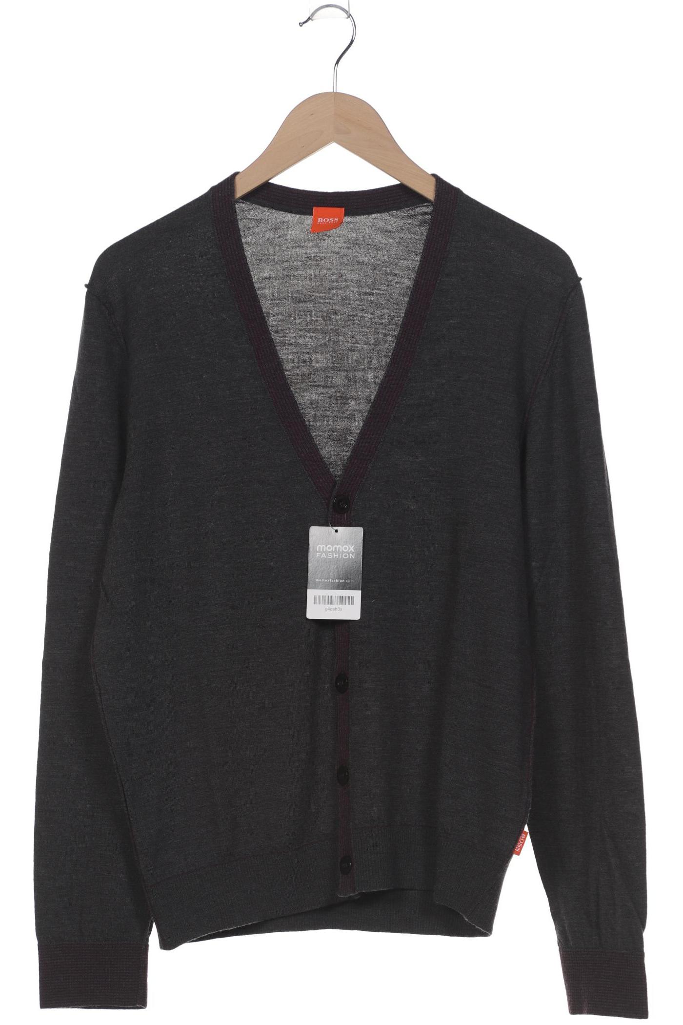 

Boss Orange Herren Strickjacke, grau, Gr. 52