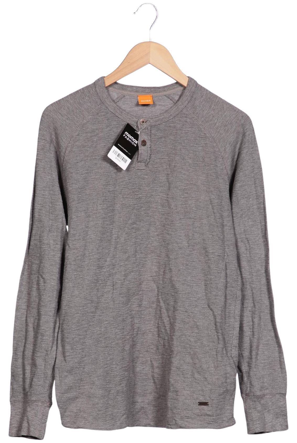 

Boss Orange Herren Langarmshirt, grau, Gr. 52