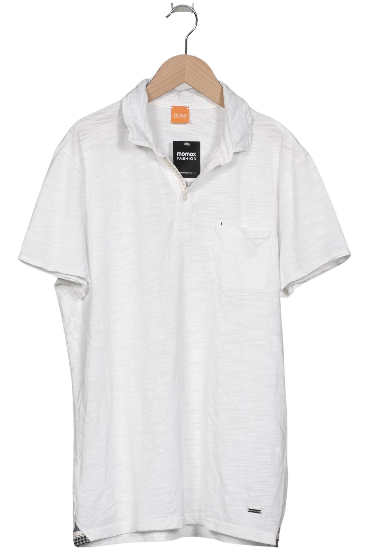 

Boss Orange Herren Poloshirt, weiß, Gr. 48