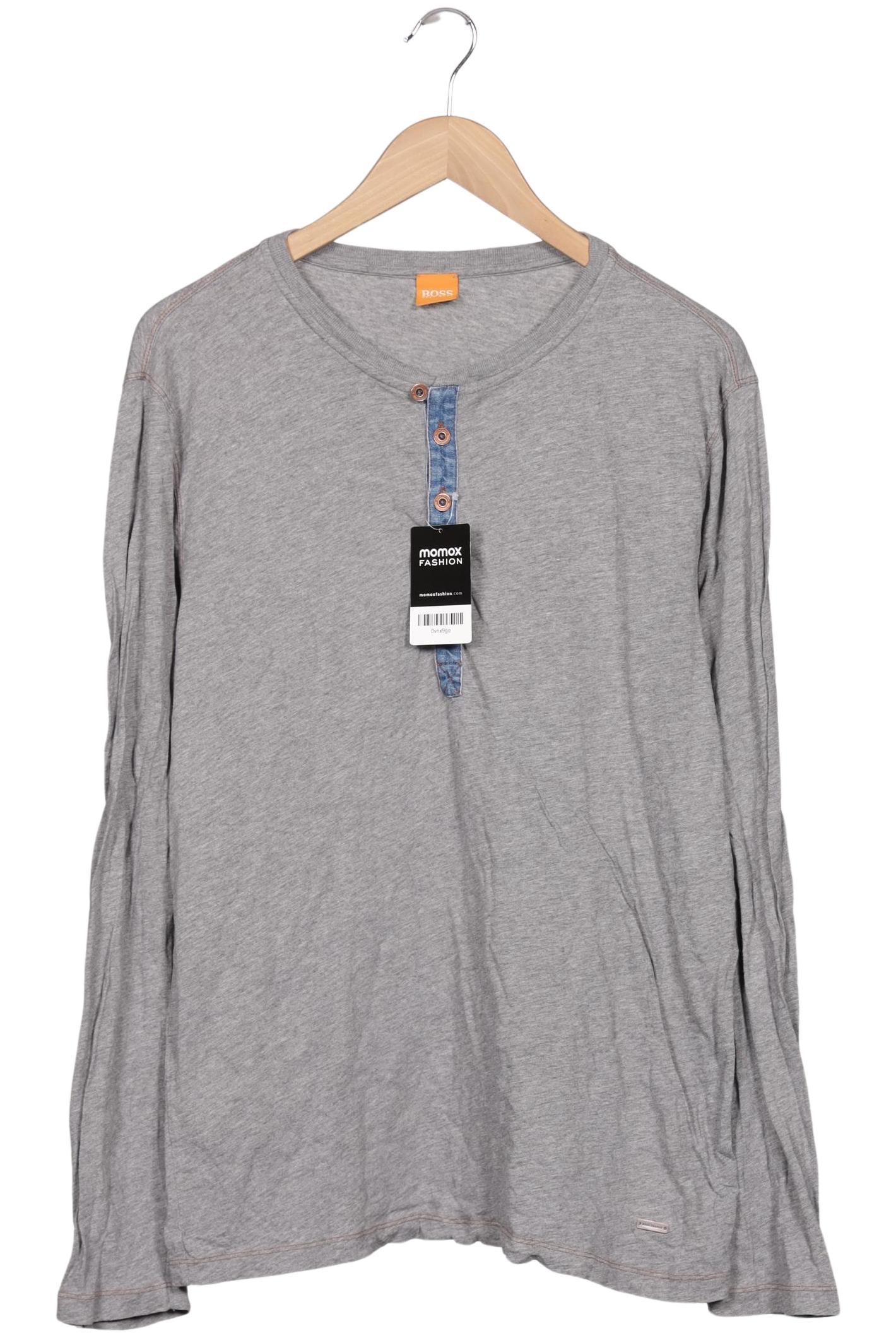 

Boss Orange Herren Langarmshirt, grau, Gr. 54