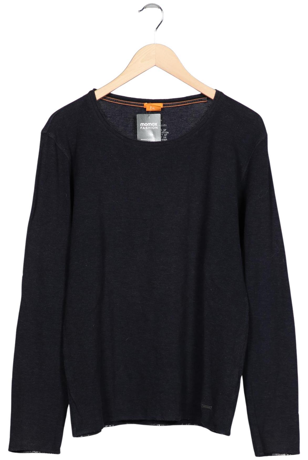 

Boss Orange Herren Langarmshirt, marineblau, Gr. 54