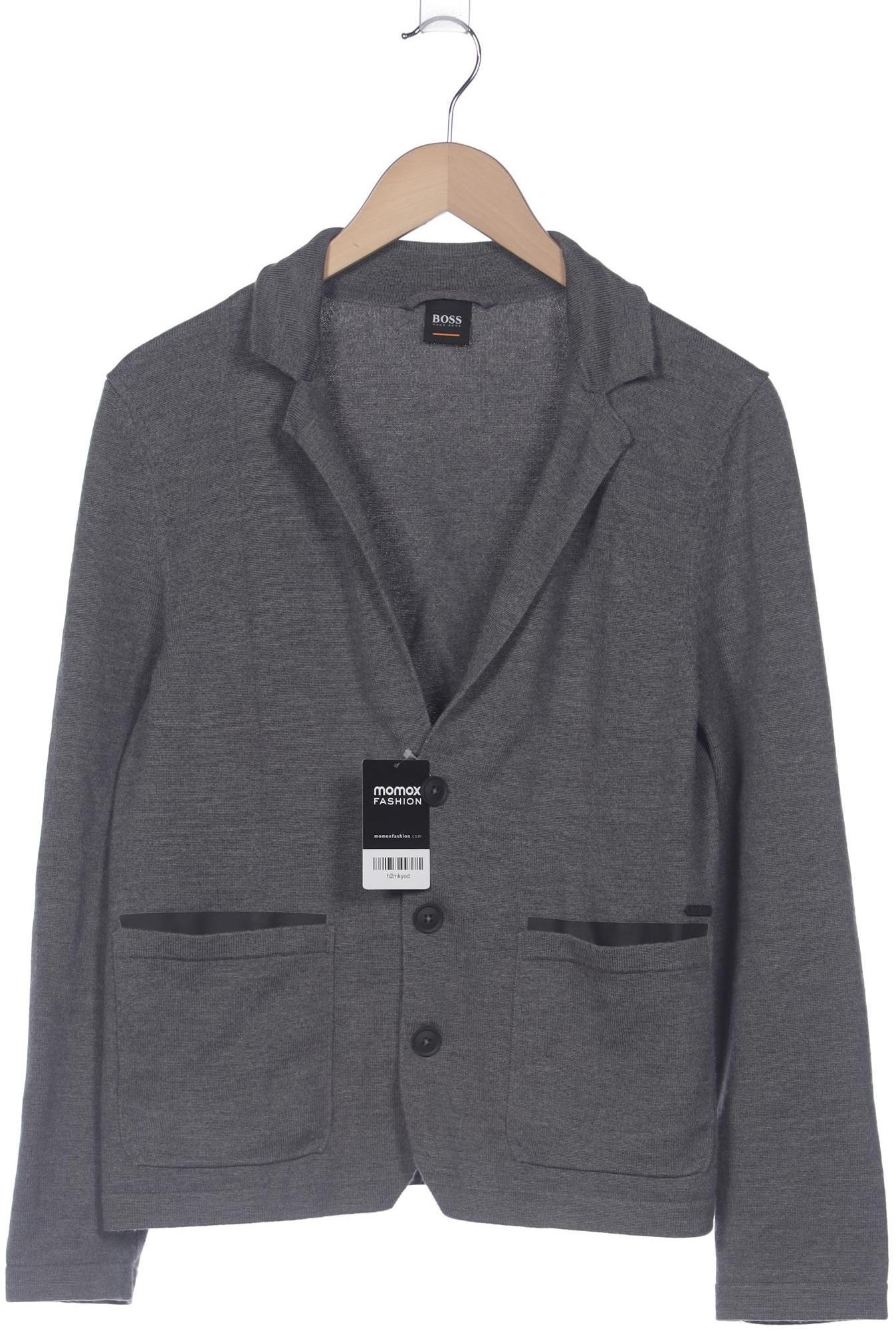 

Boss Orange Herren Strickjacke, grau, Gr. 46