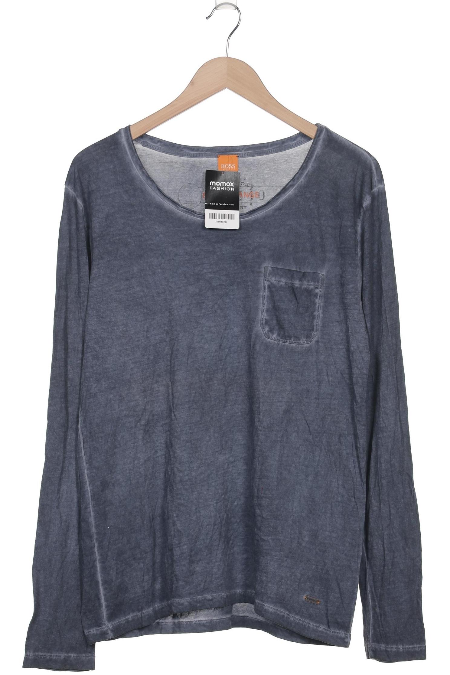

Boss Orange Herren Langarmshirt, marineblau, Gr. 52