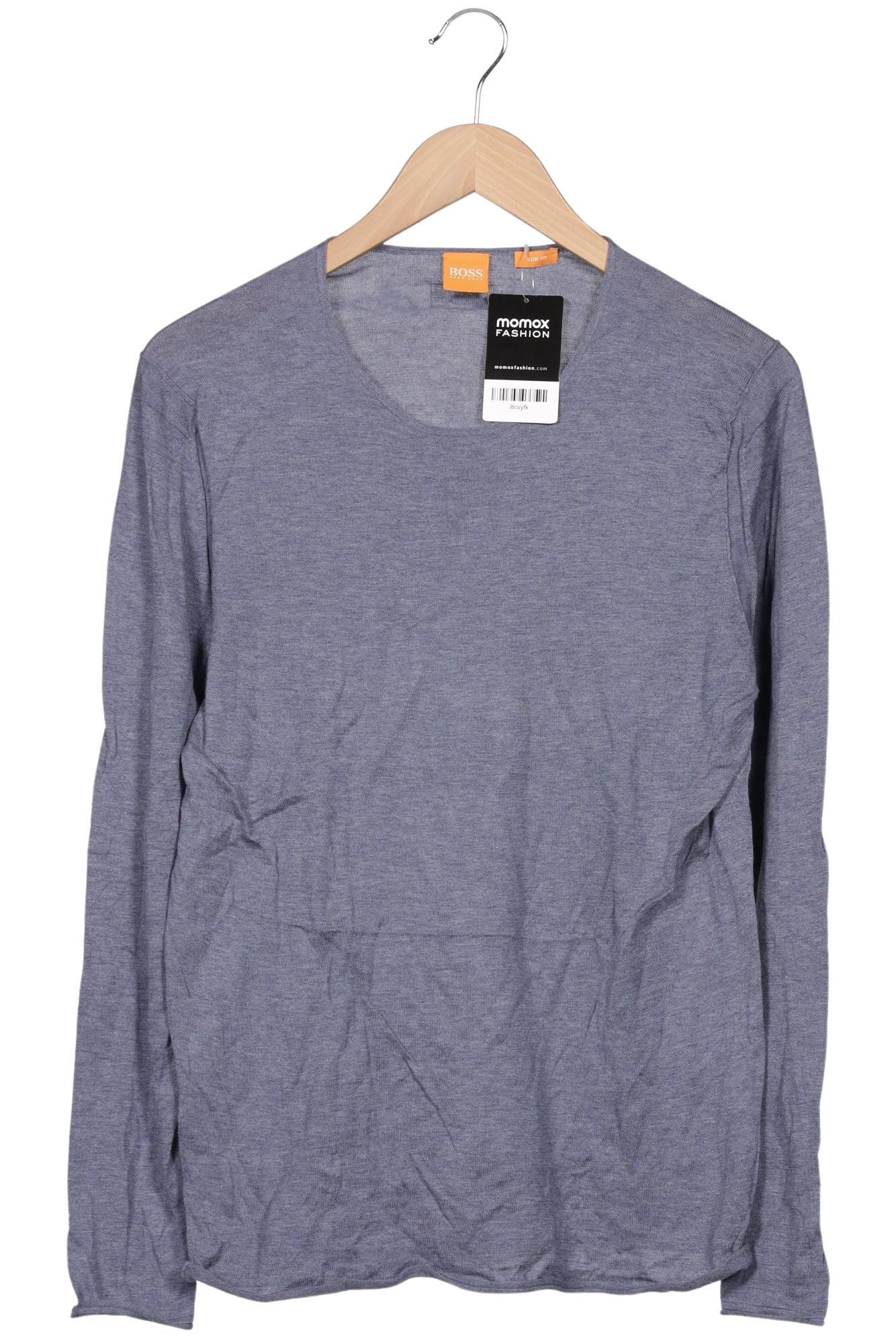 

Boss Orange Herren Langarmshirt, blau, Gr. 48