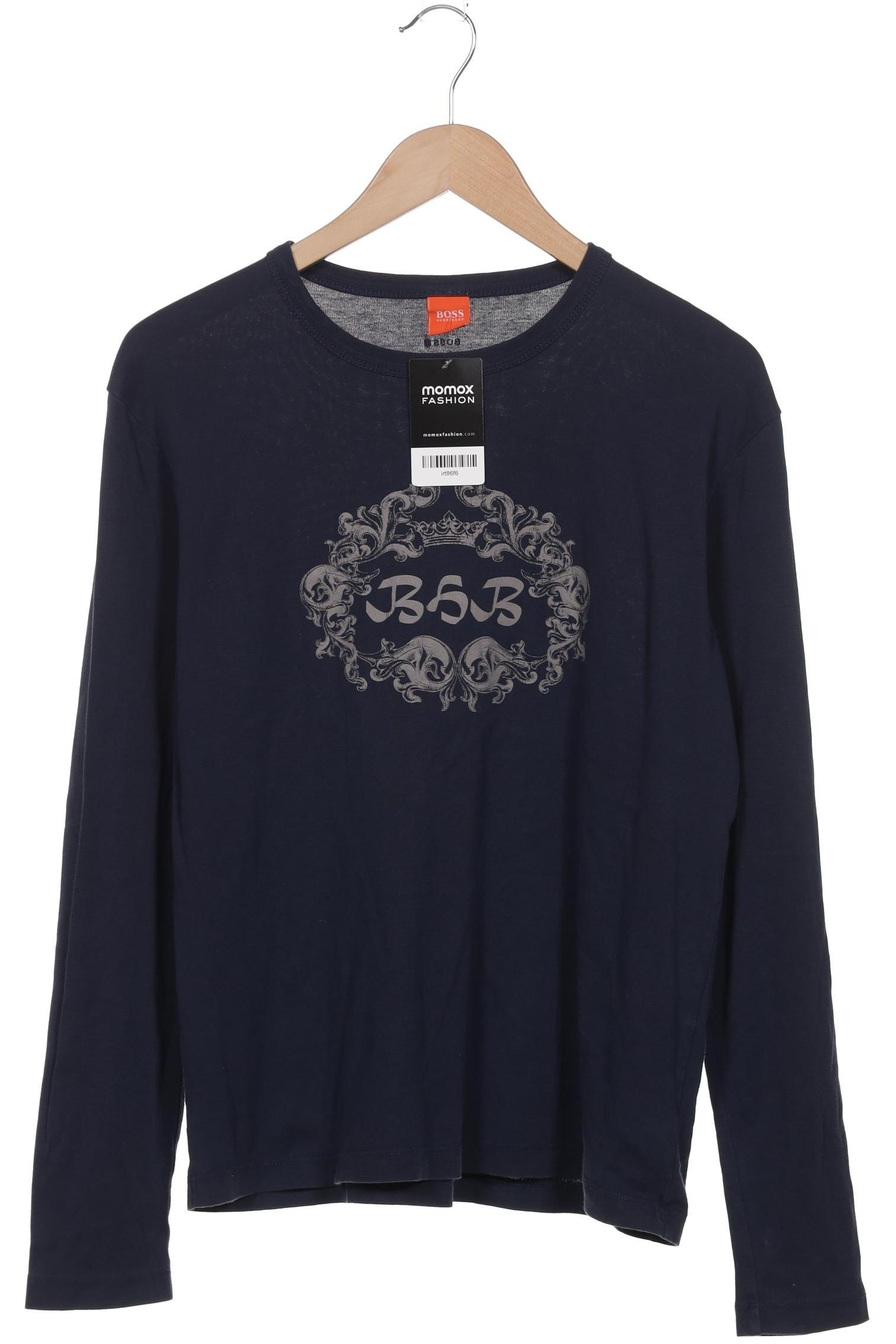 

Boss Orange Herren Langarmshirt, marineblau, Gr. 54