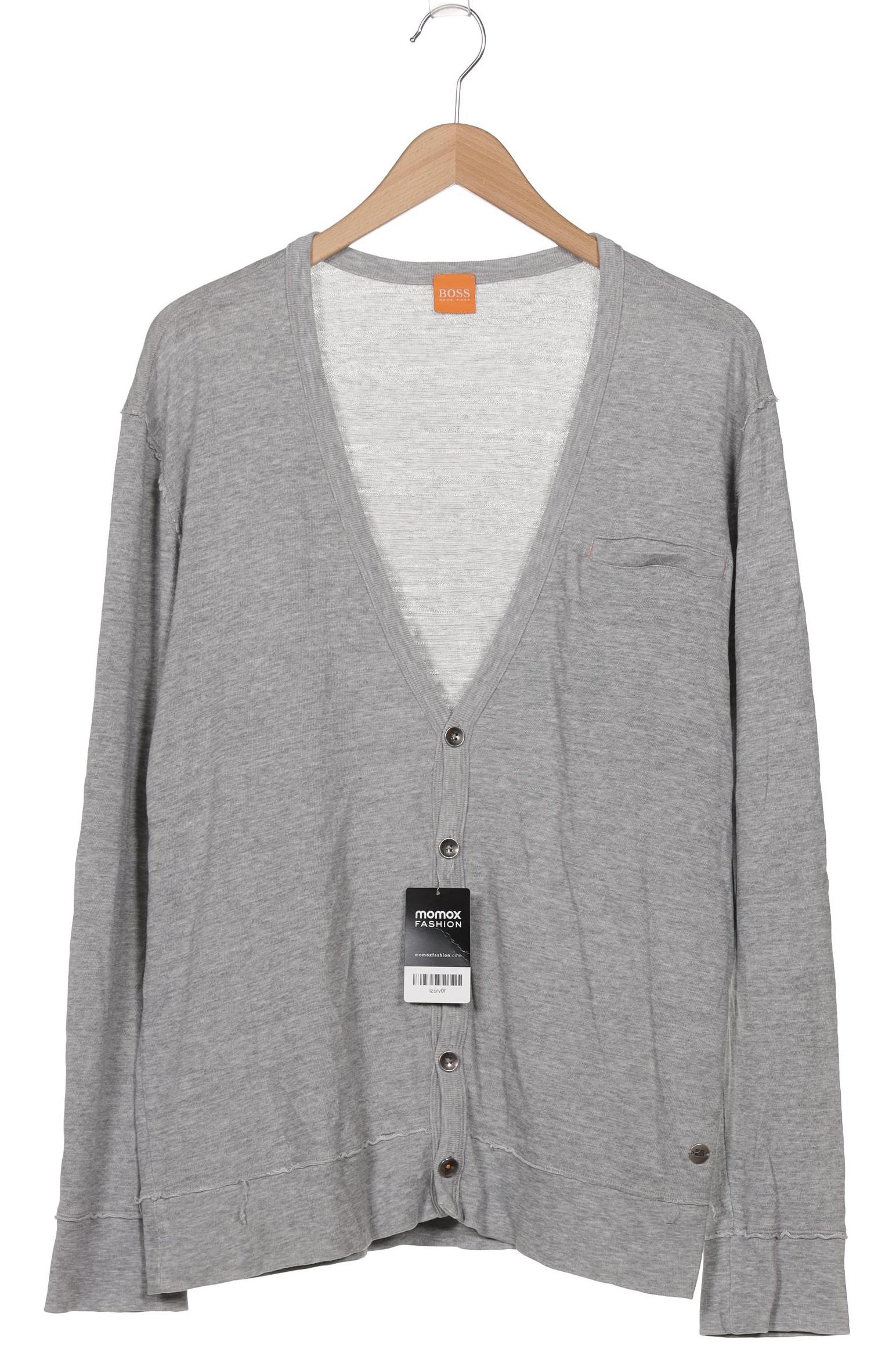 

Boss Orange Herren Strickjacke, grau, Gr. 54