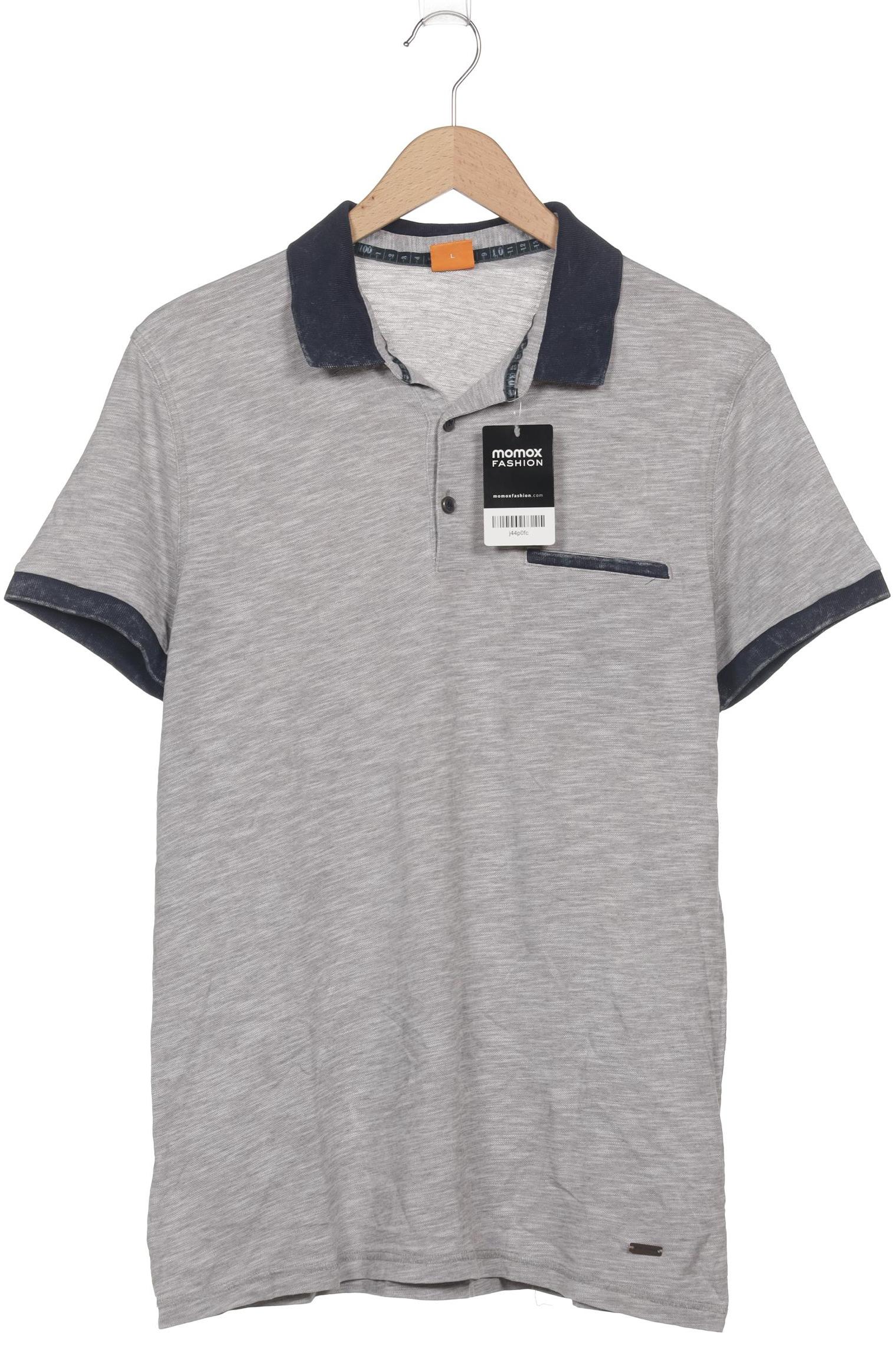 

Boss Orange Herren Poloshirt, grau, Gr. 52