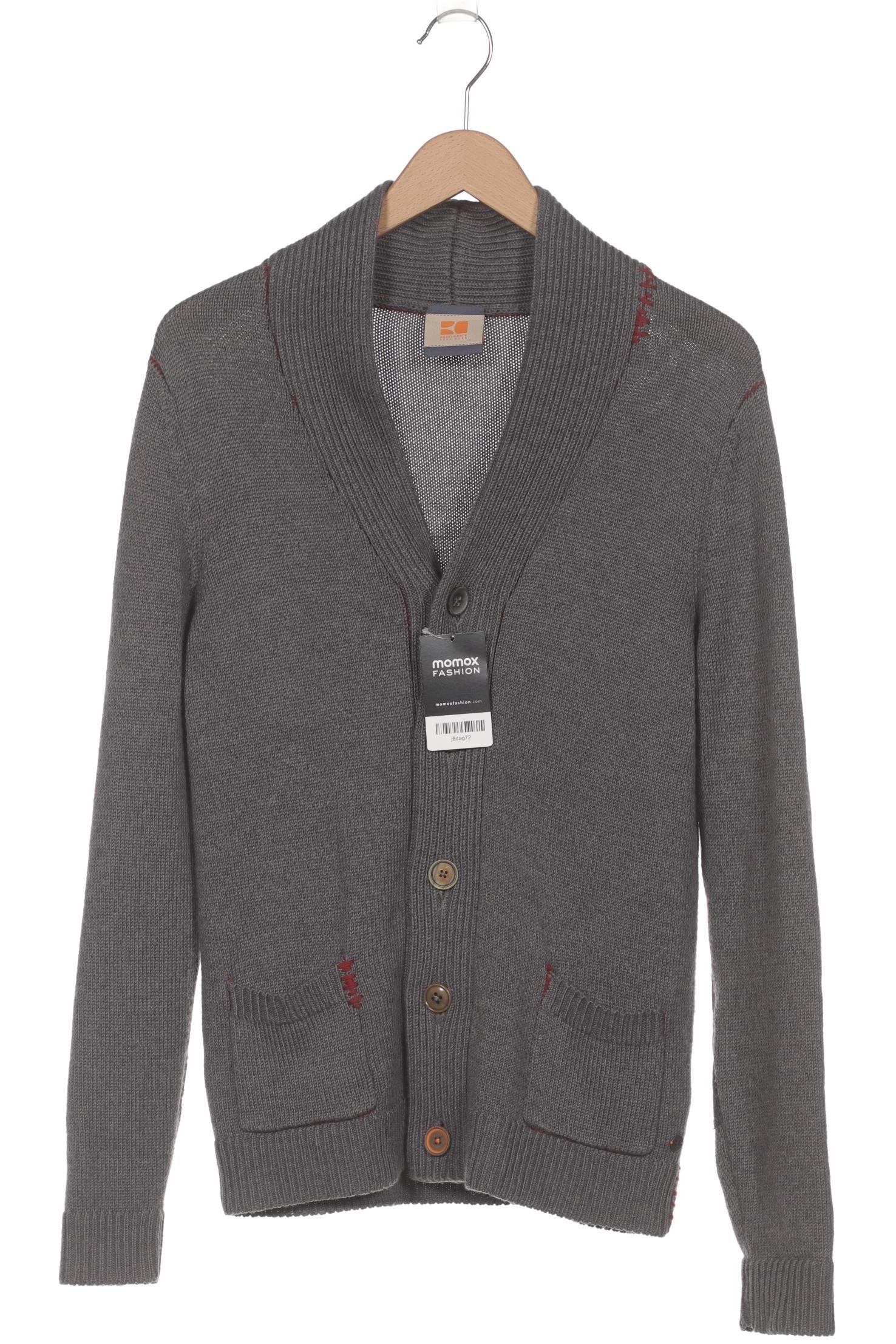 

Boss Orange Herren Strickjacke, grau, Gr. 46