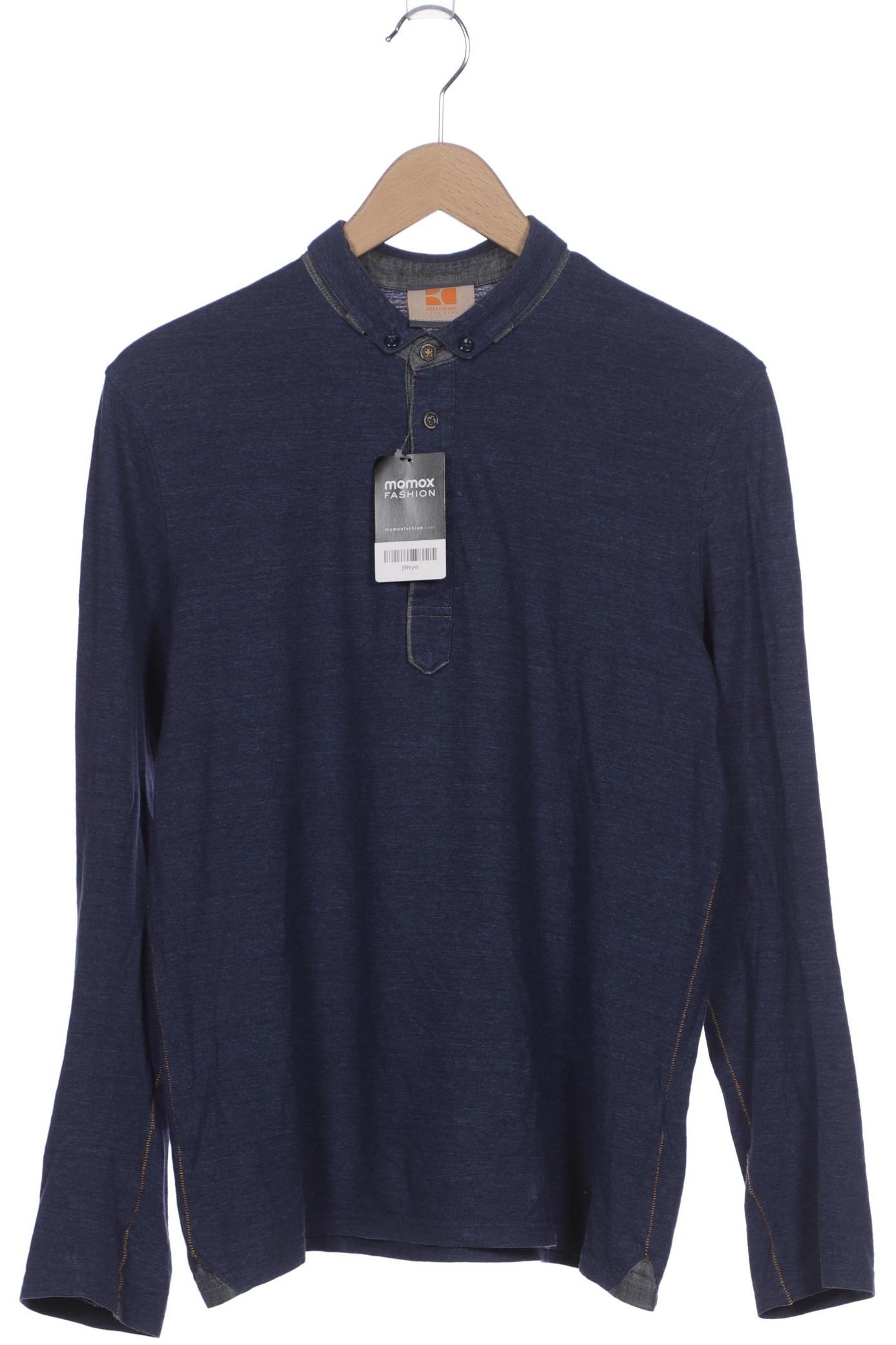 

Boss Orange Herren Langarmshirt, marineblau, Gr. 46
