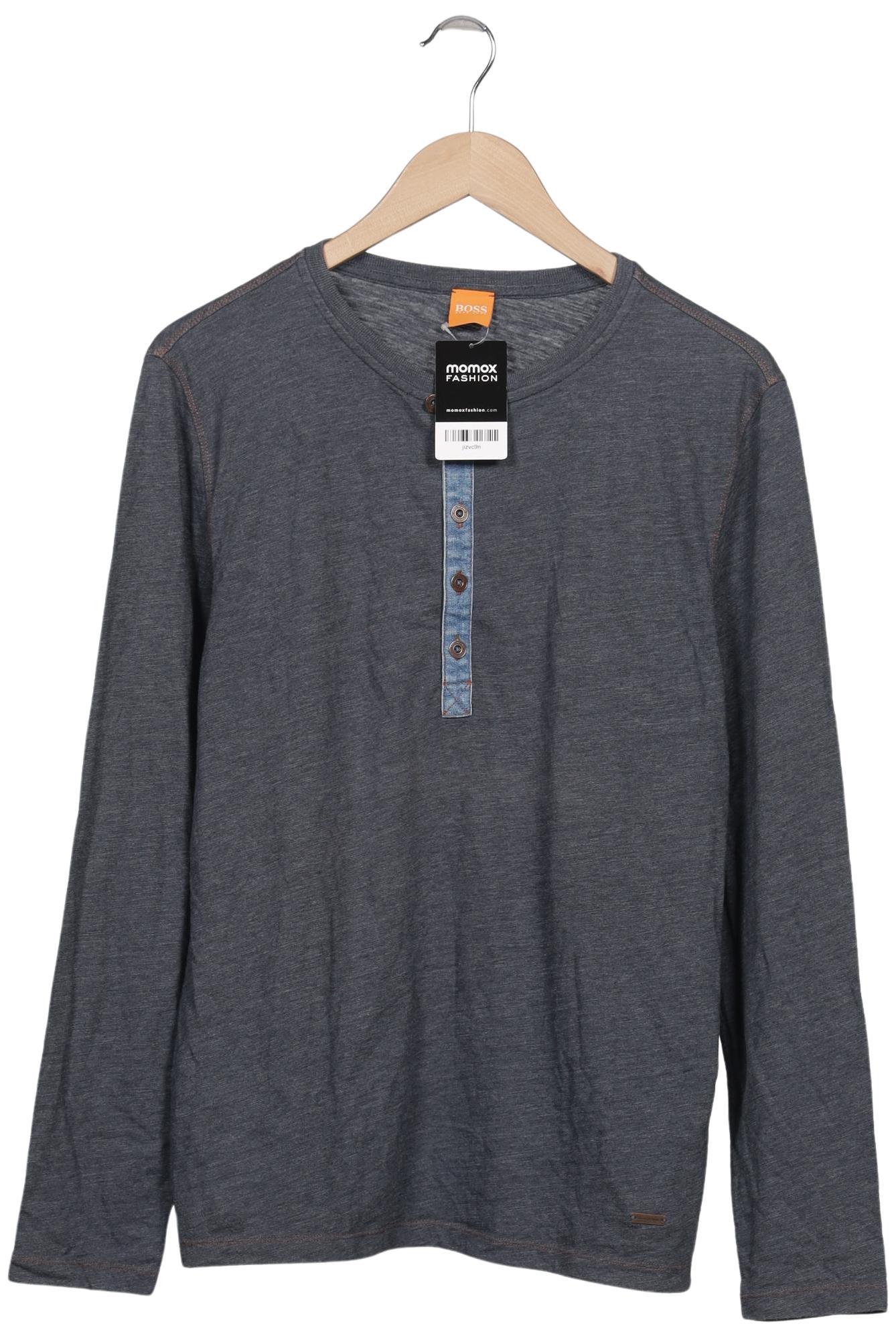 

Boss Orange Herren Langarmshirt, grau, Gr. 48