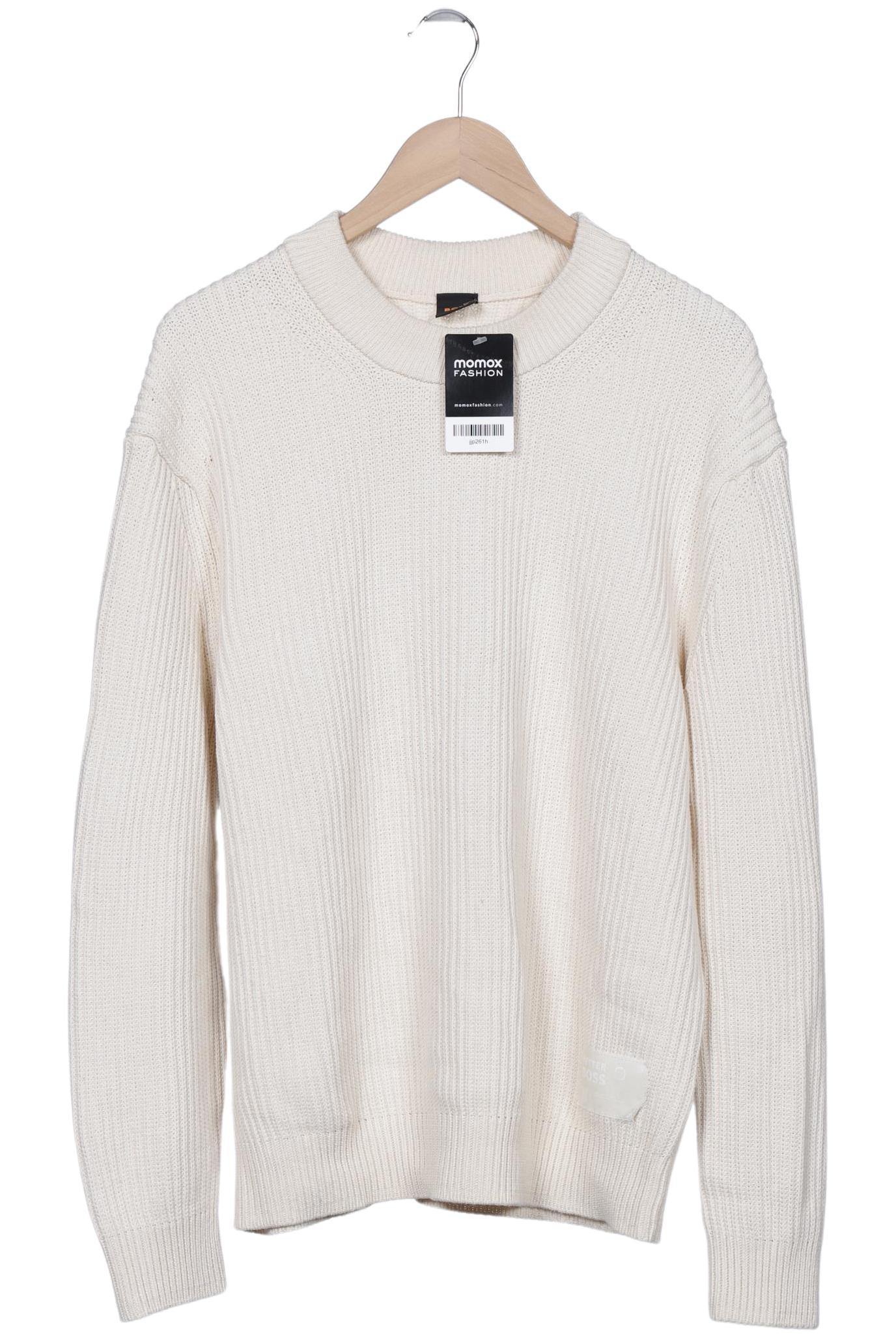 

Boss Orange Herren Pullover, cremeweiß, Gr. 48