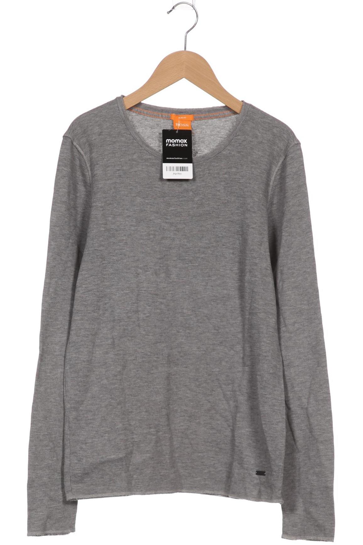 

Boss Orange Herren Langarmshirt, grau, Gr. 46