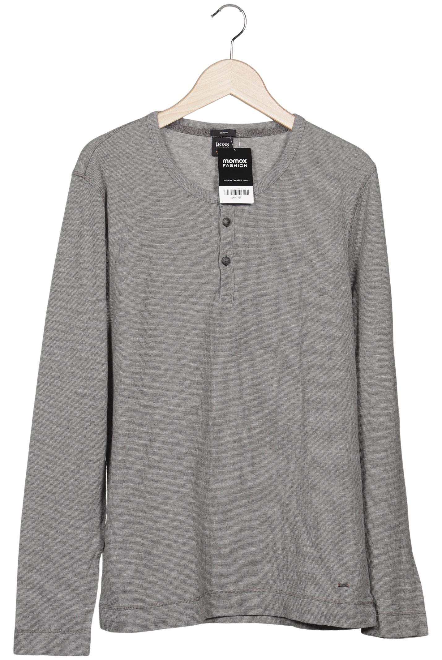 

Boss Orange Herren Langarmshirt, grau, Gr. 56