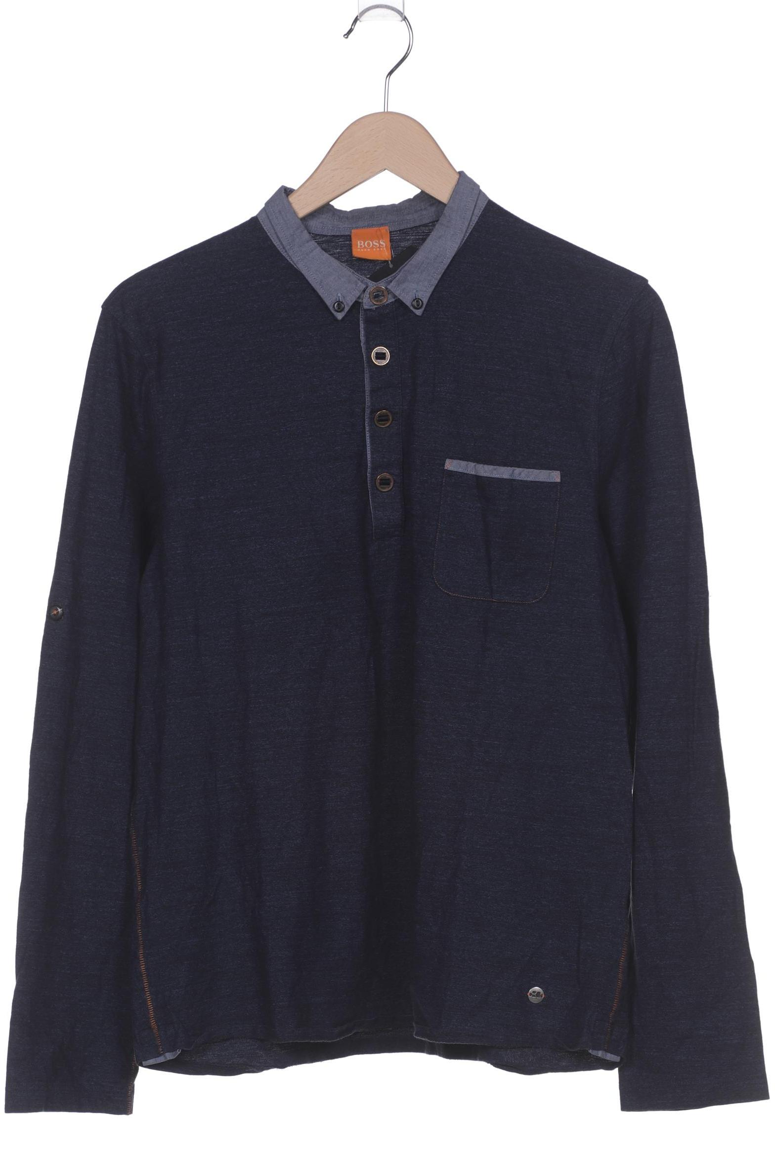 

Boss Orange Herren Langarmshirt, marineblau, Gr. 52