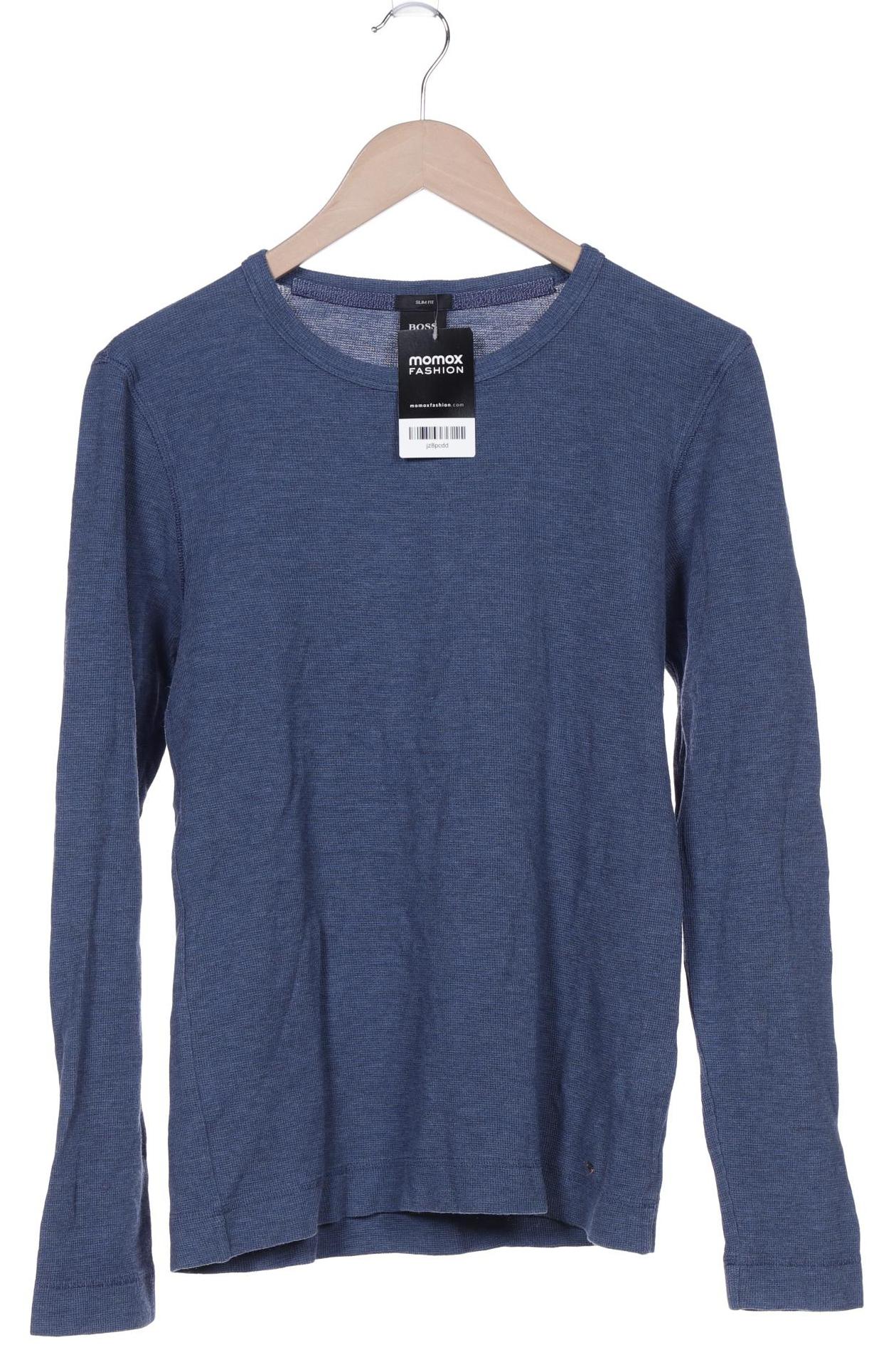 

Boss Orange Herren Langarmshirt, marineblau, Gr. 48