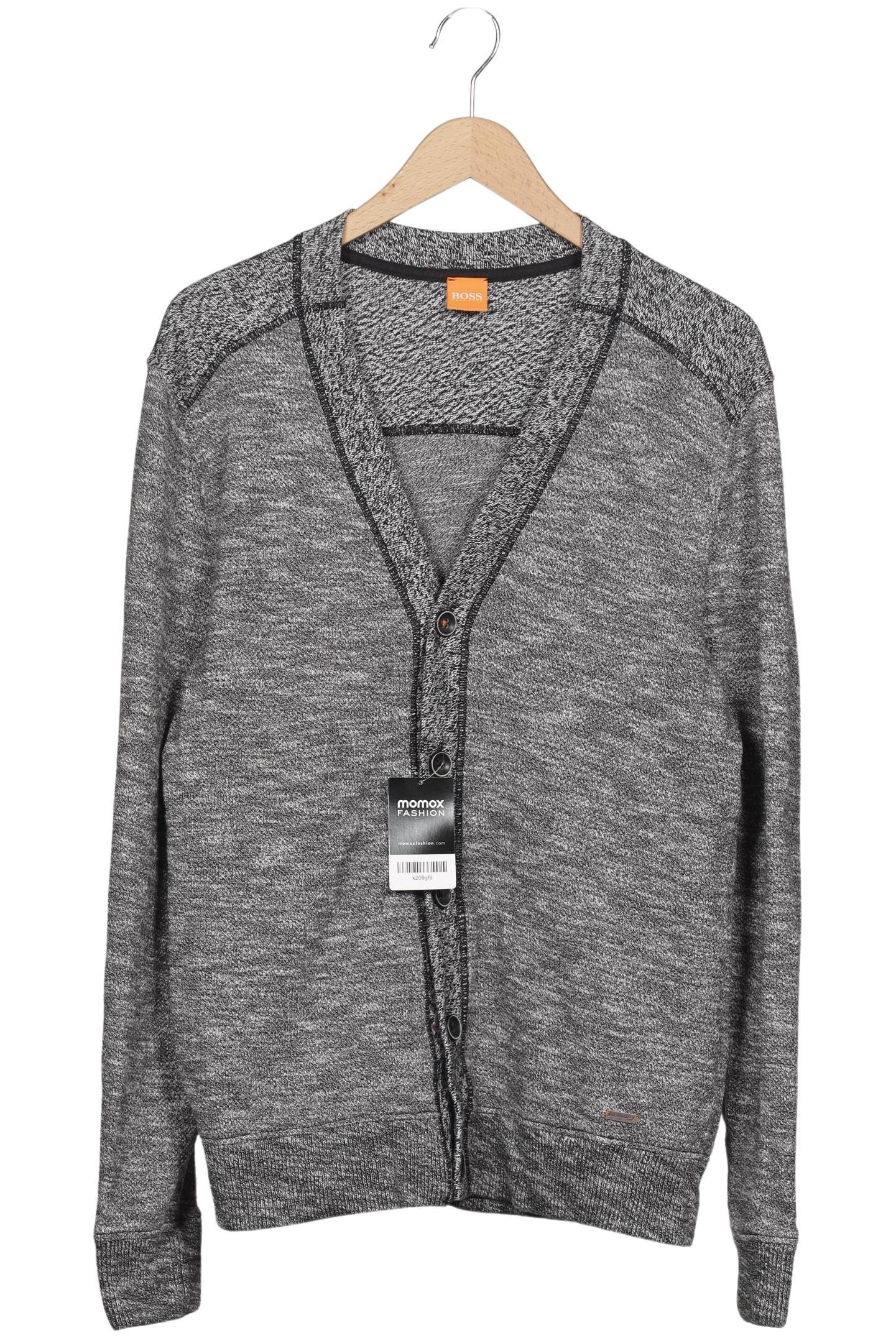 

Boss Orange Herren Strickjacke, grau, Gr. 52