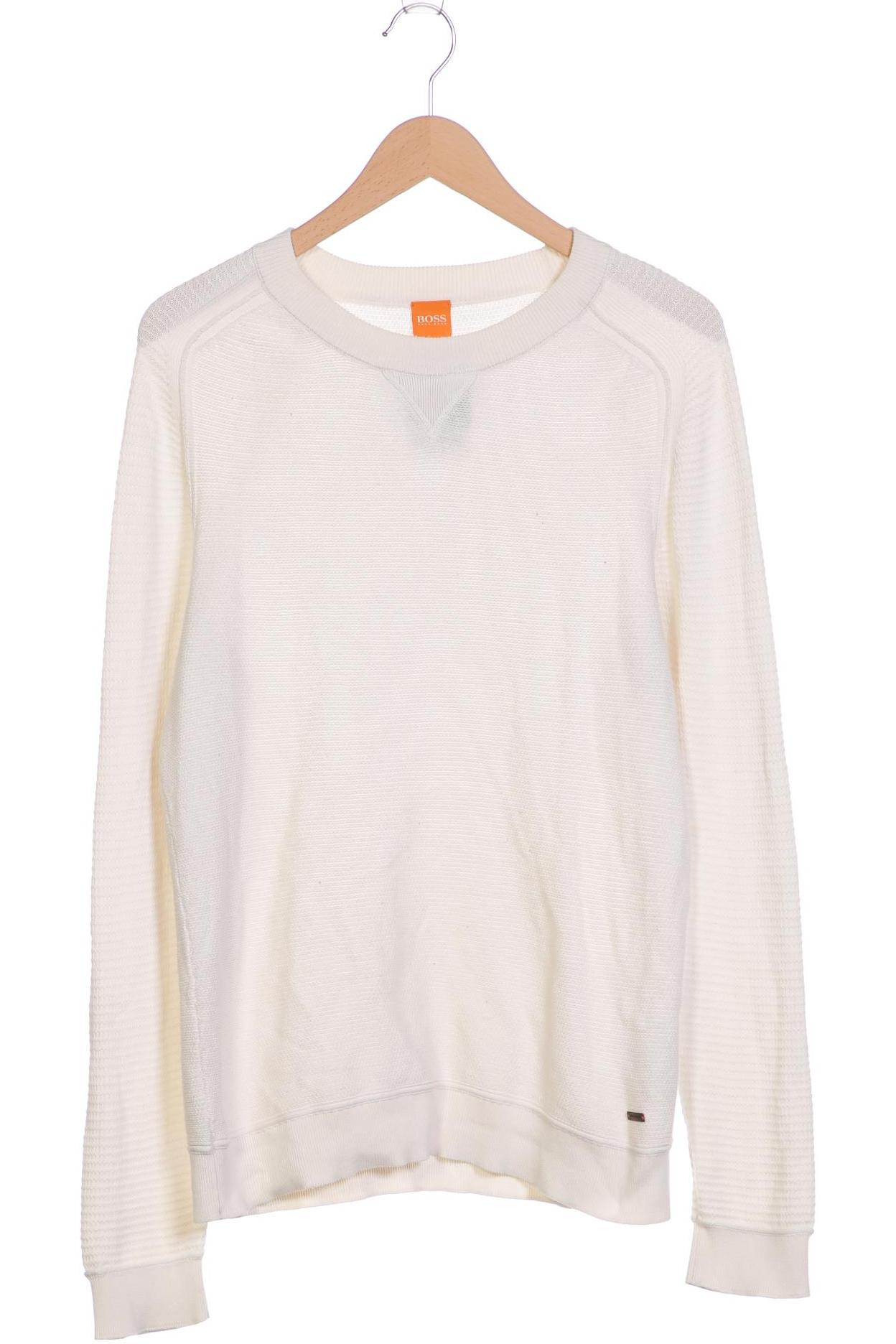 

Boss Orange Herren Pullover, cremeweiß, Gr. 46