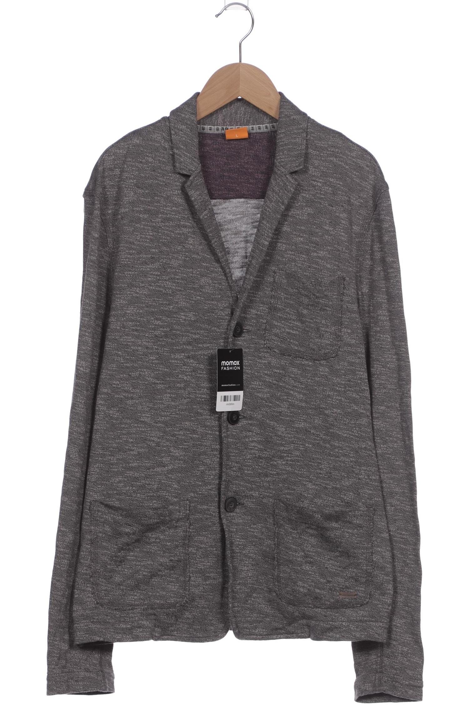 

Boss Orange Herren Strickjacke, grau, Gr. 52