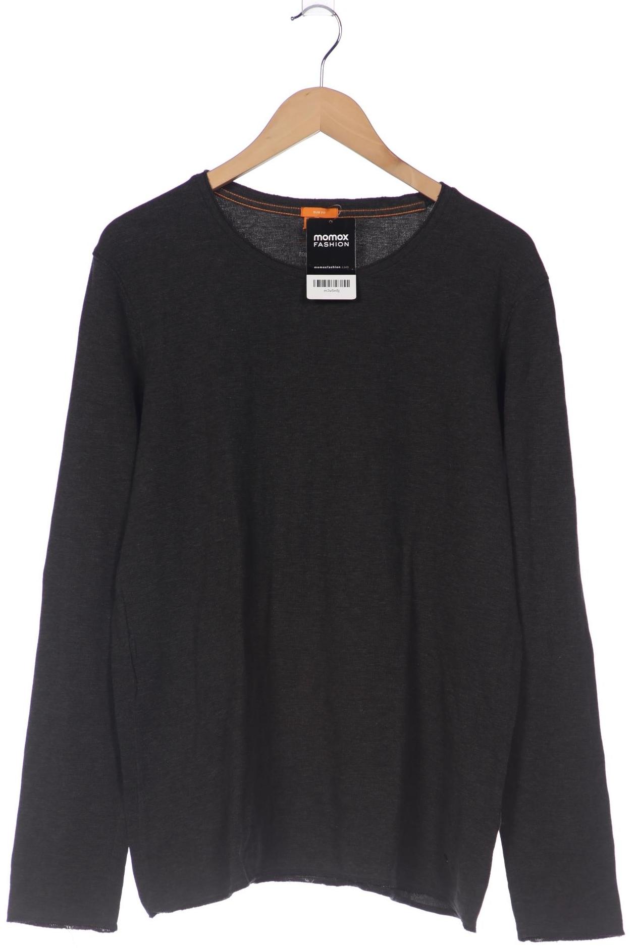 

Boss Orange Herren Langarmshirt, grau, Gr. 56