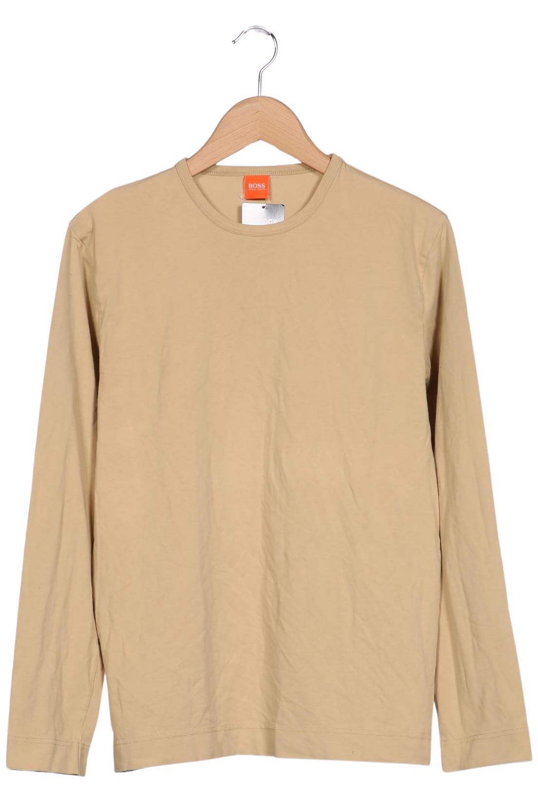 

Boss Orange Herren Langarmshirt, beige, Gr. 48