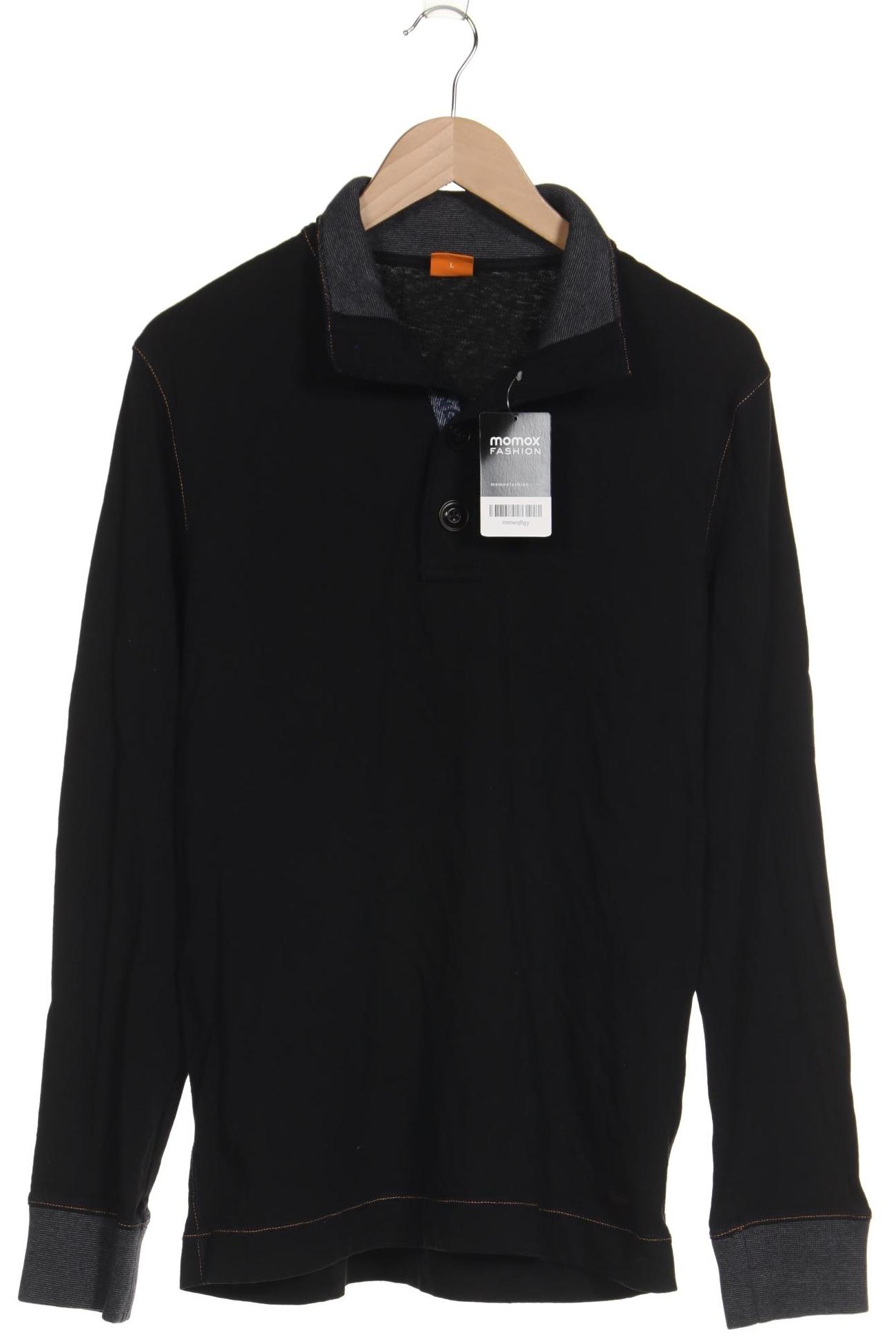 

Boss Orange Herren Langarmshirt, schwarz, Gr. 52