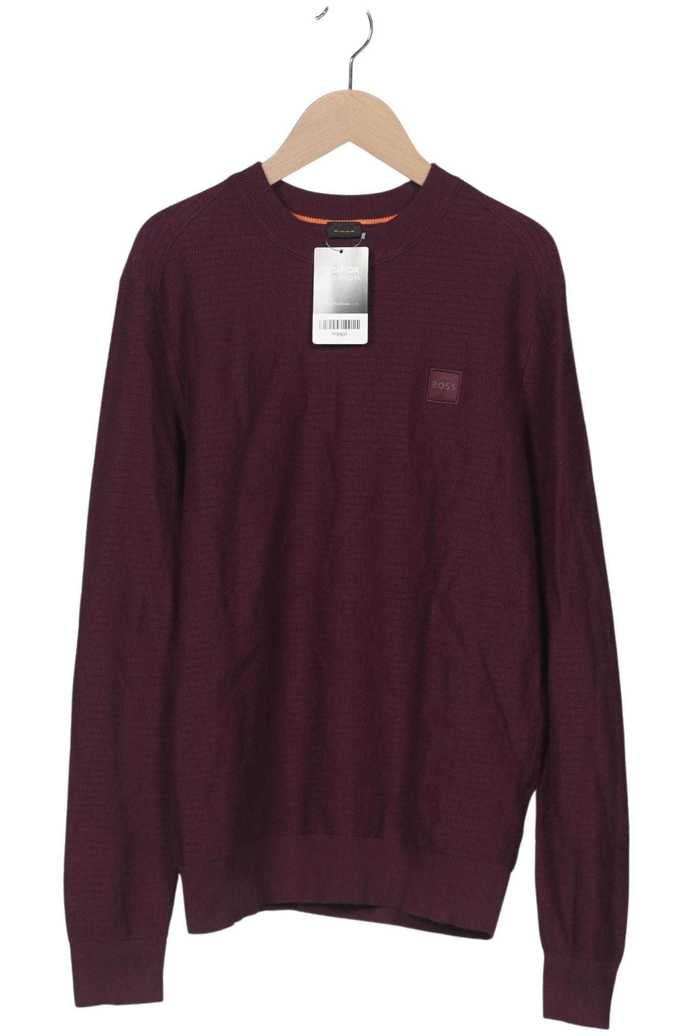 

Boss Orange Herren Pullover, bordeaux, Gr. 48