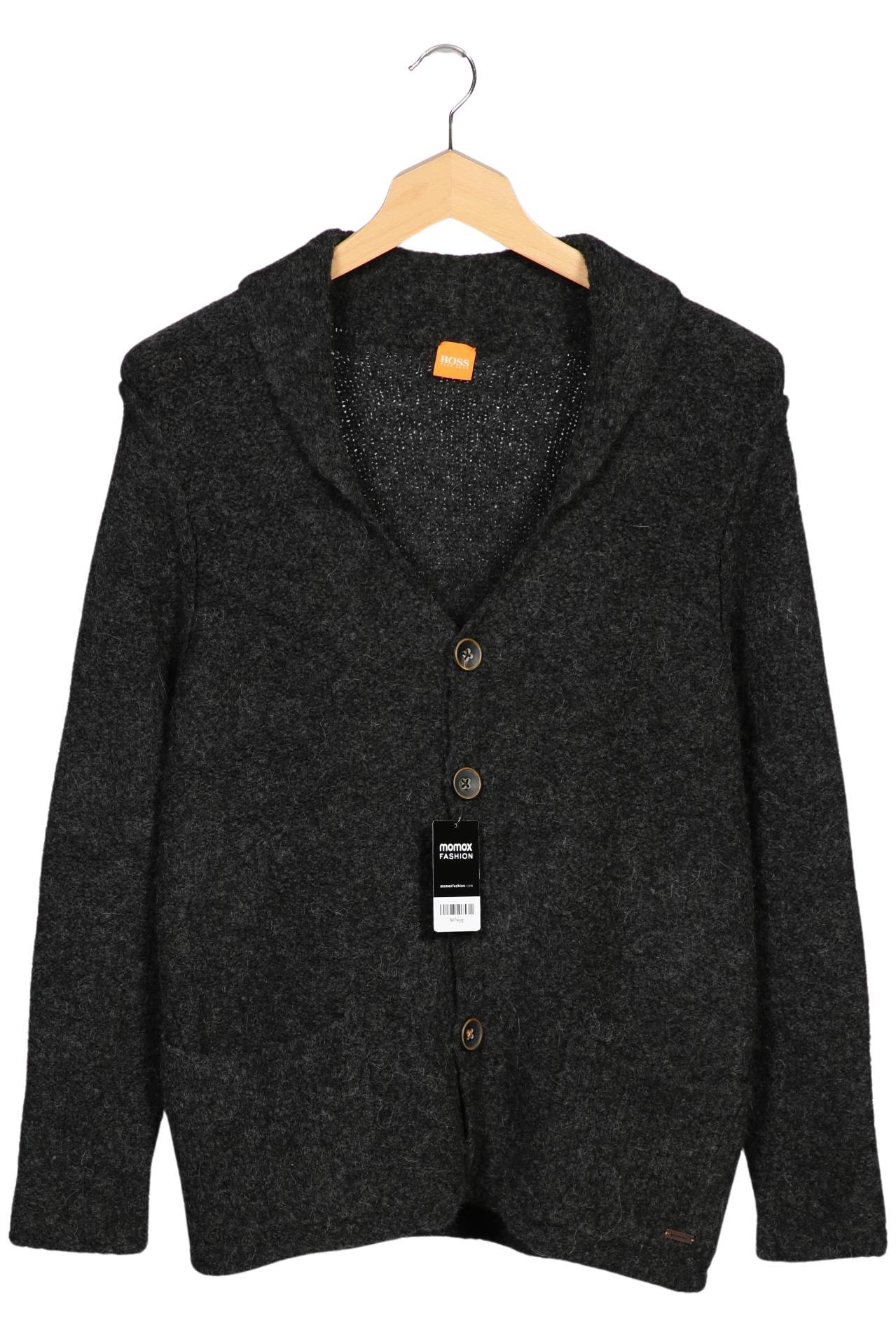 

Boss Orange Herren Strickjacke, grau, Gr. 52