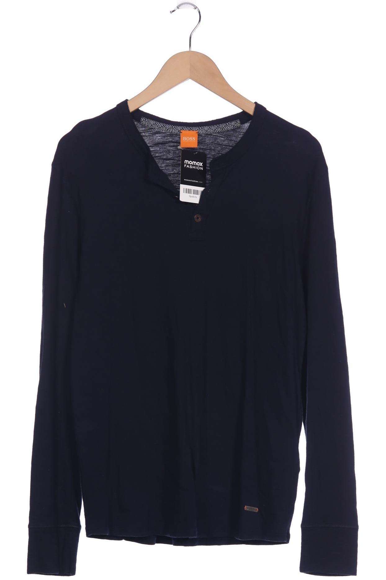 

Boss Orange Herren Langarmshirt, marineblau, Gr. 46