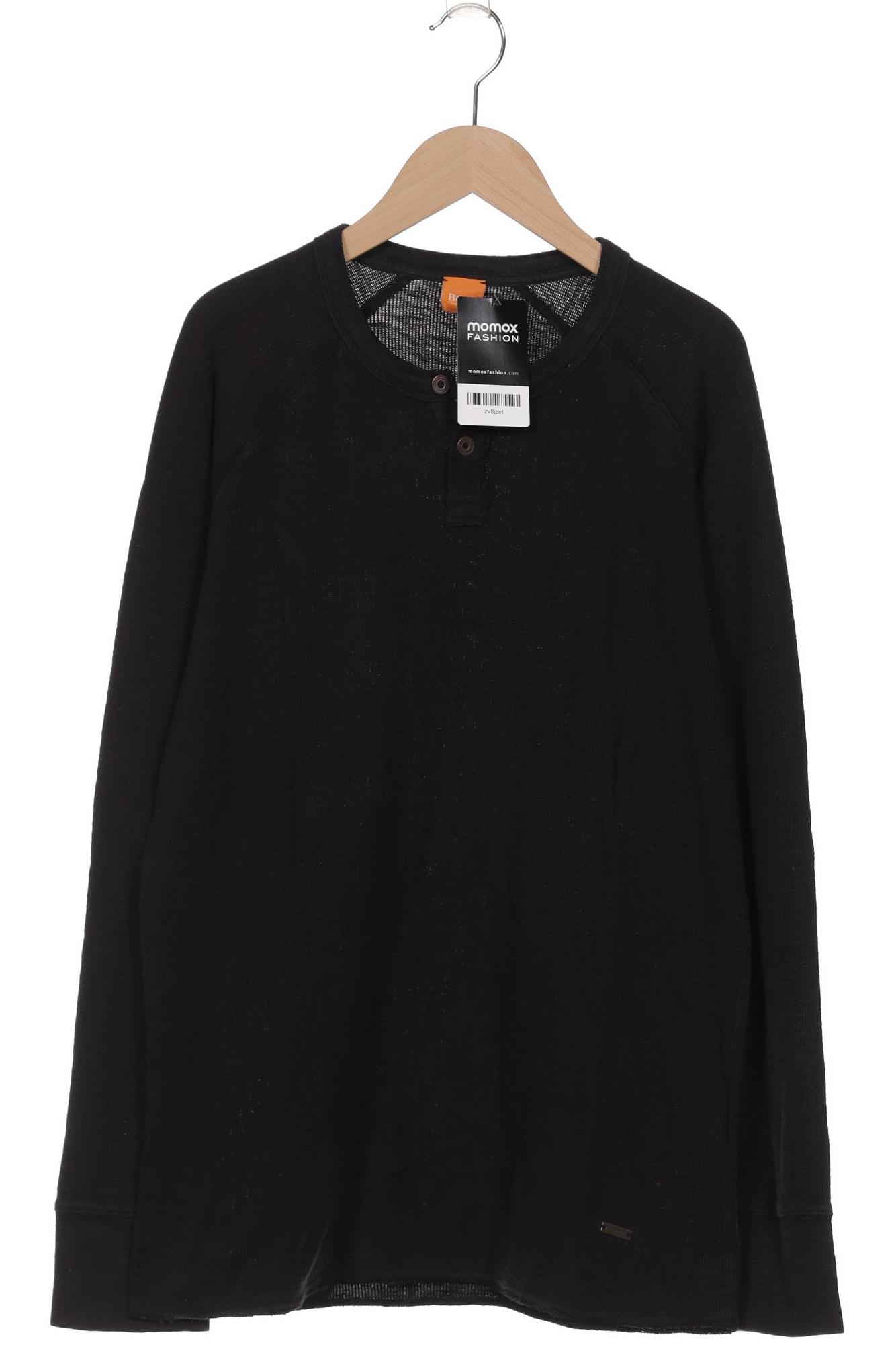 

Boss Orange Herren Langarmshirt, schwarz, Gr. 48