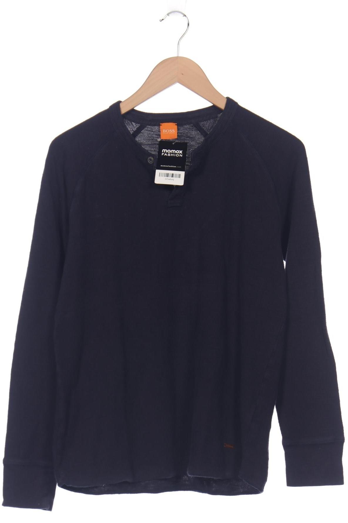 

Boss Orange Herren Langarmshirt, marineblau, Gr. 48