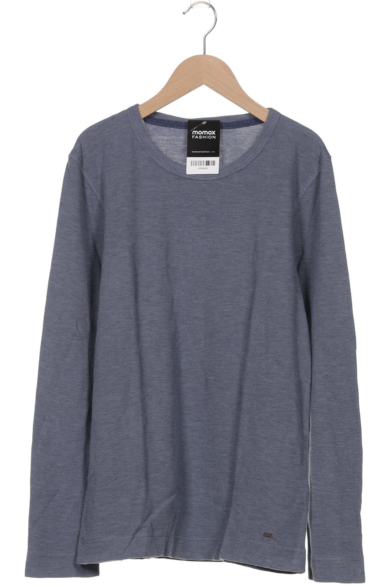 

Boss Orange Herren Langarmshirt, blau, Gr. 52