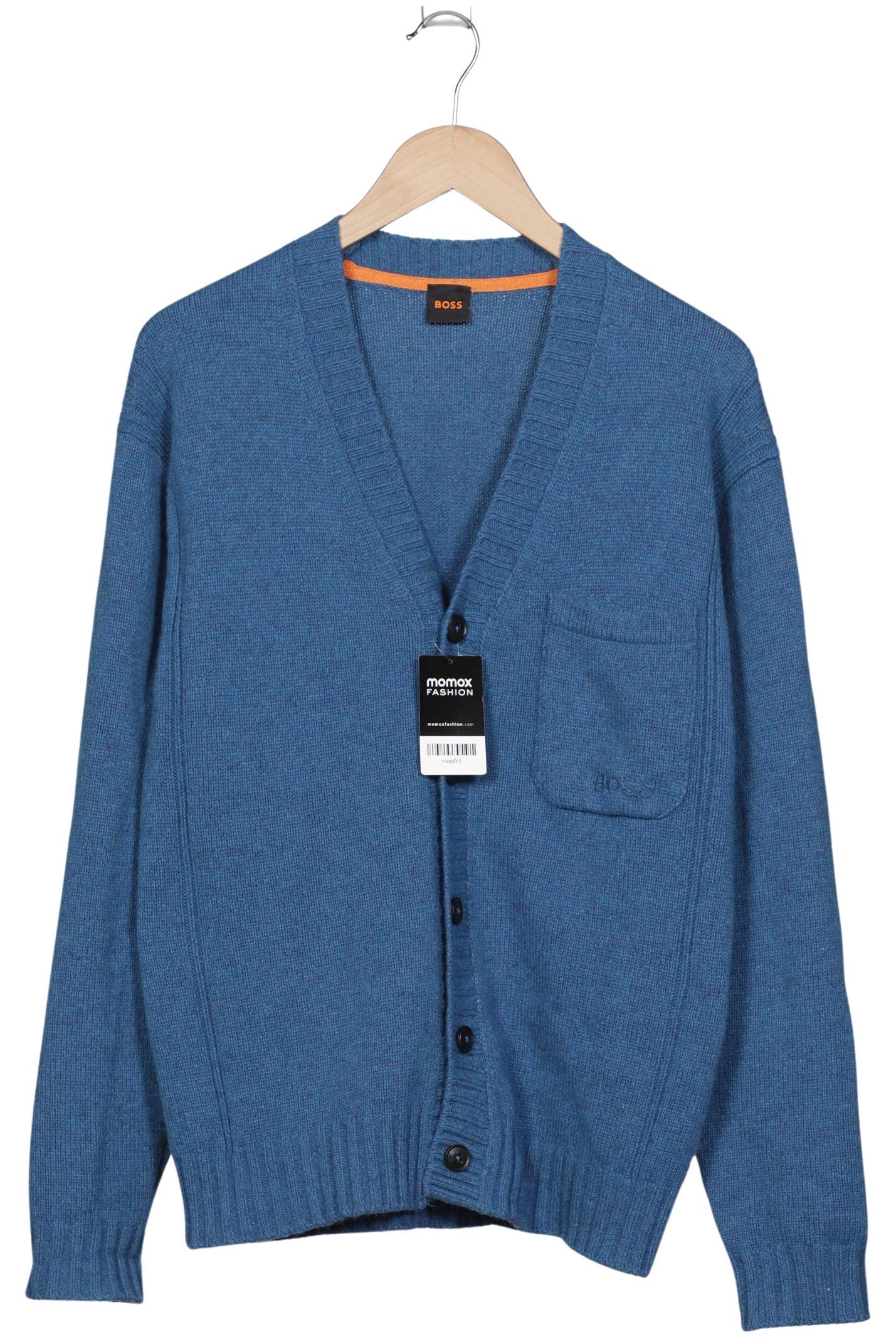 

Boss Orange Herren Strickjacke, blau, Gr. 46
