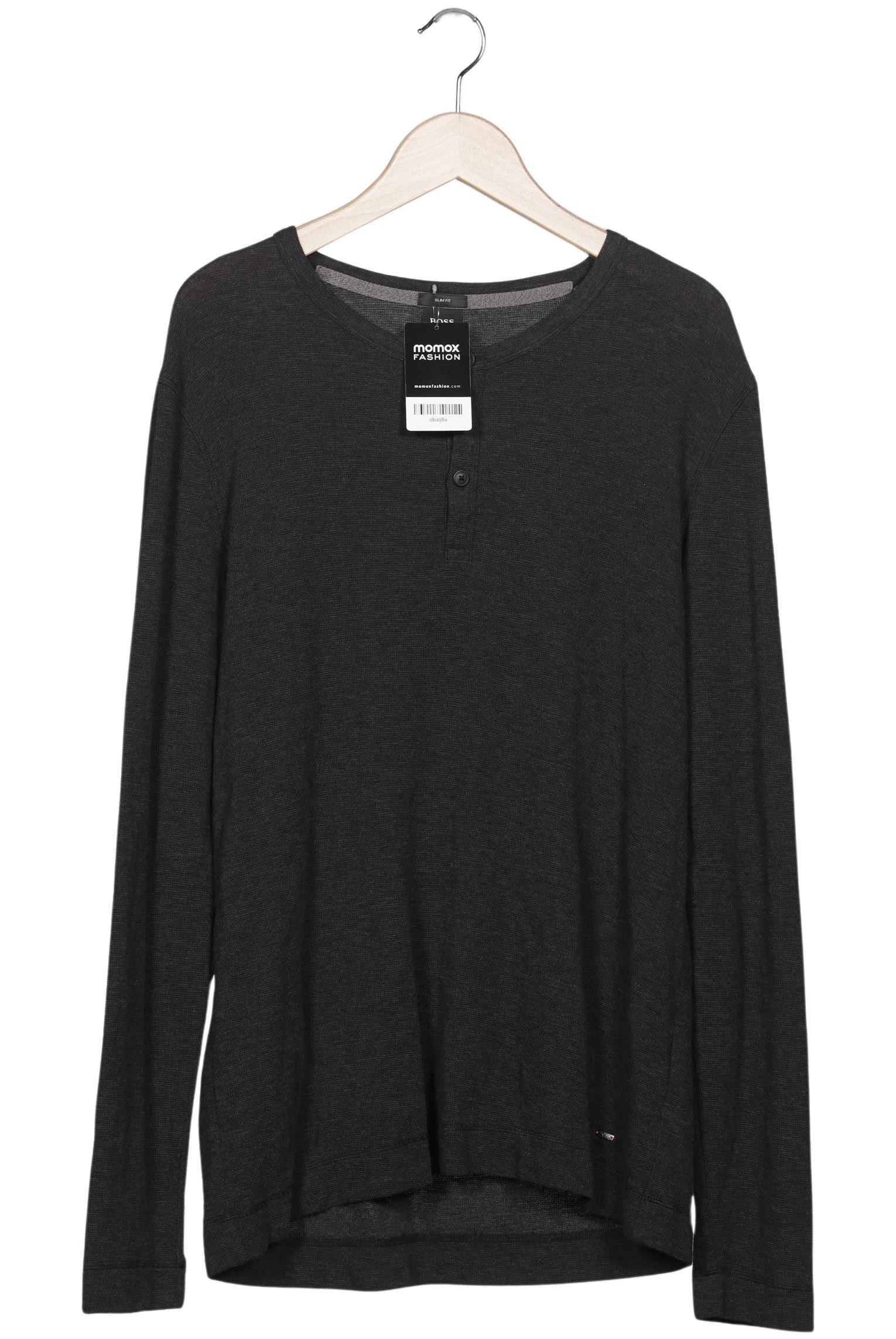 

Boss Orange Herren Langarmshirt, grau, Gr. 56