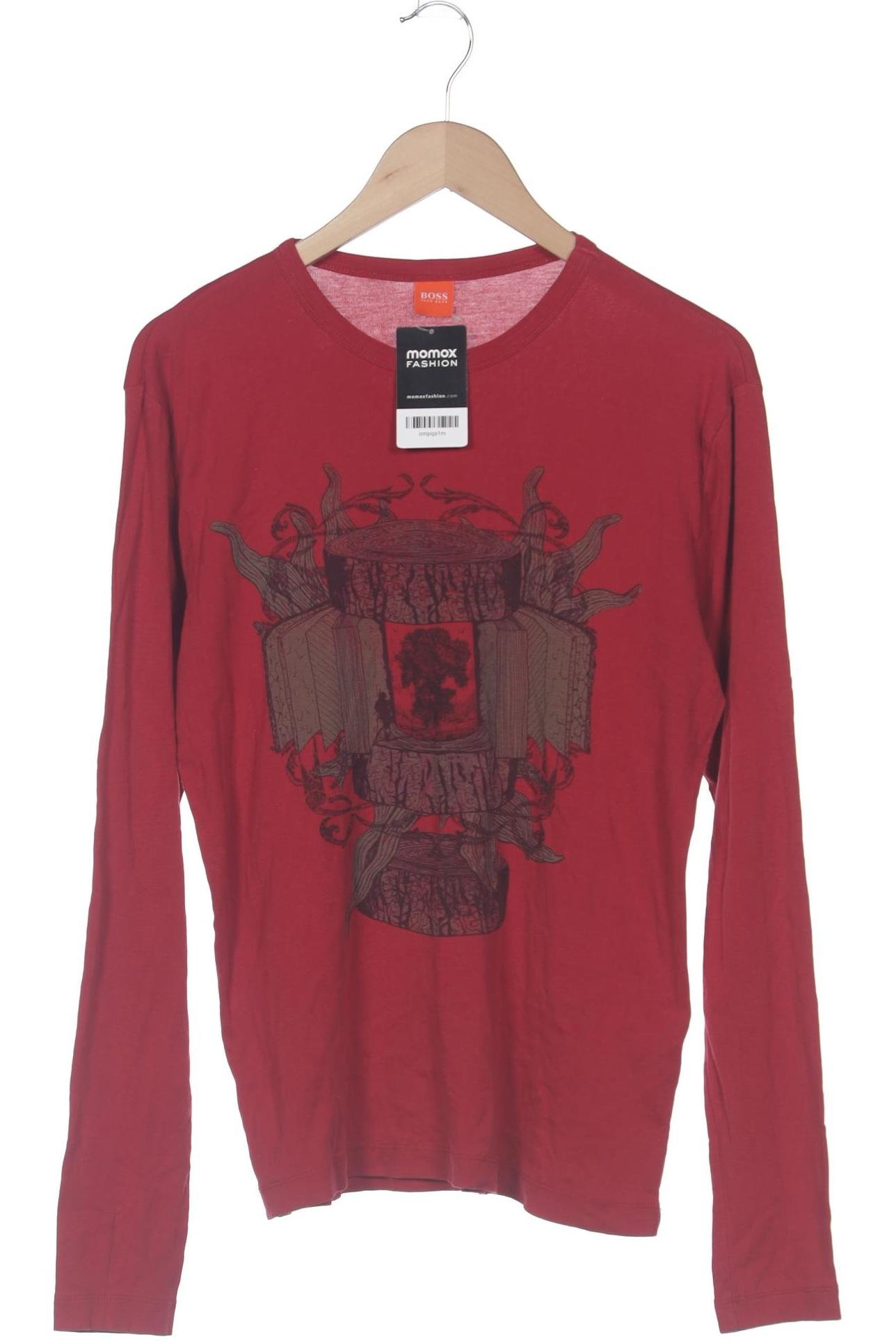 

Boss Orange Herren Langarmshirt, rot, Gr. 48