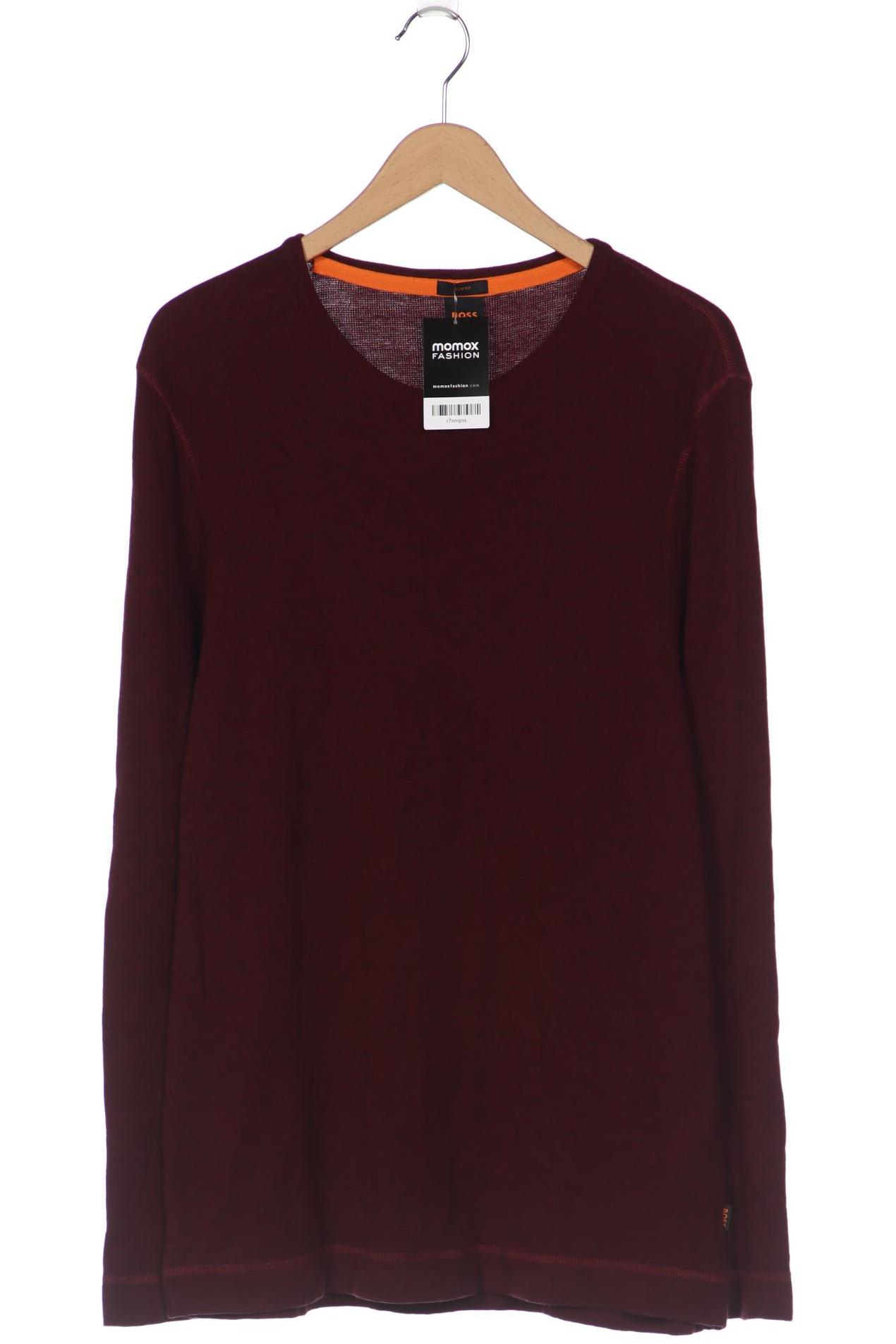 

Boss Orange Herren Langarmshirt, bordeaux, Gr. 58