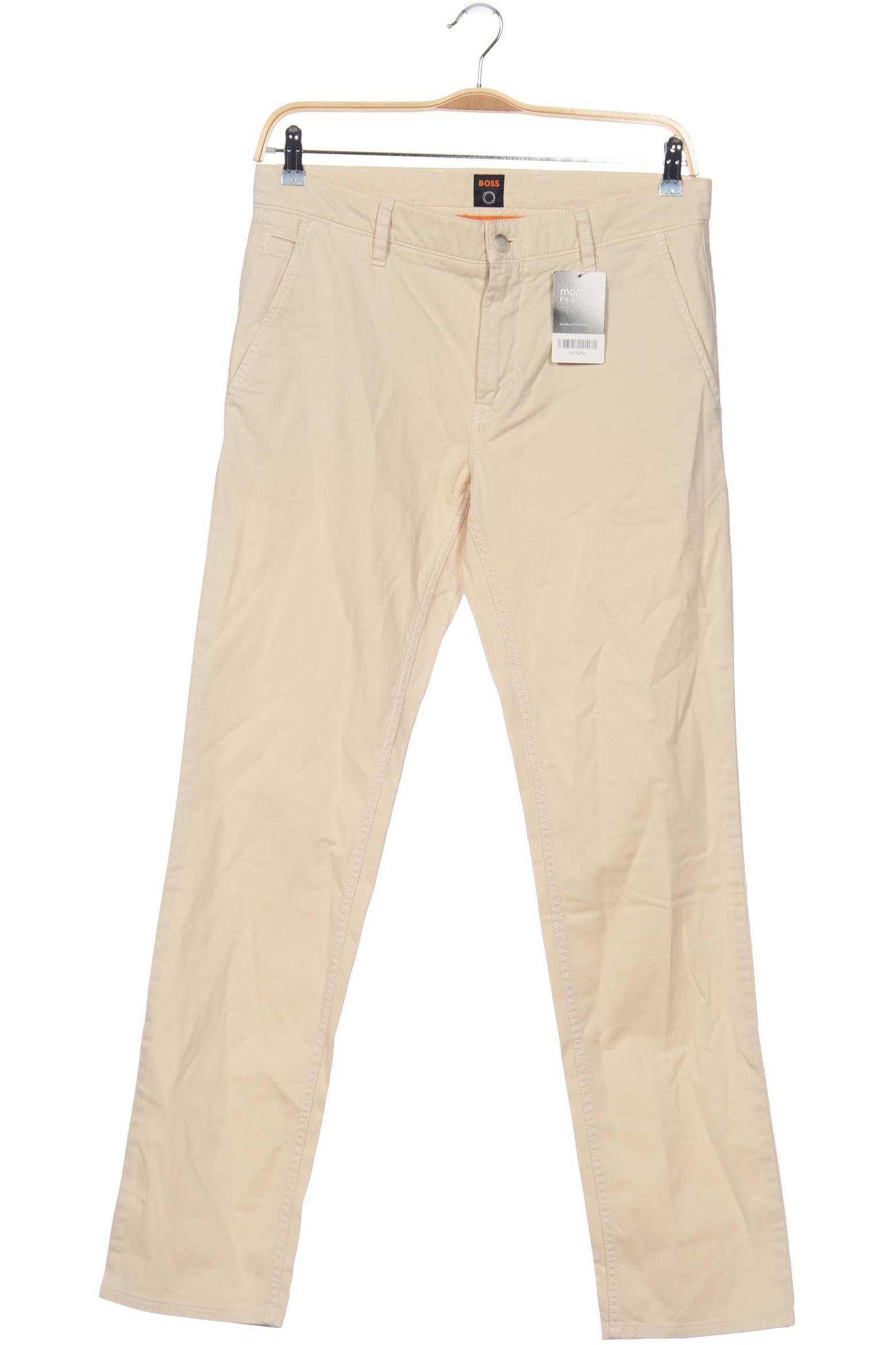 

Boss Orange Herren Stoffhose, cremeweiß