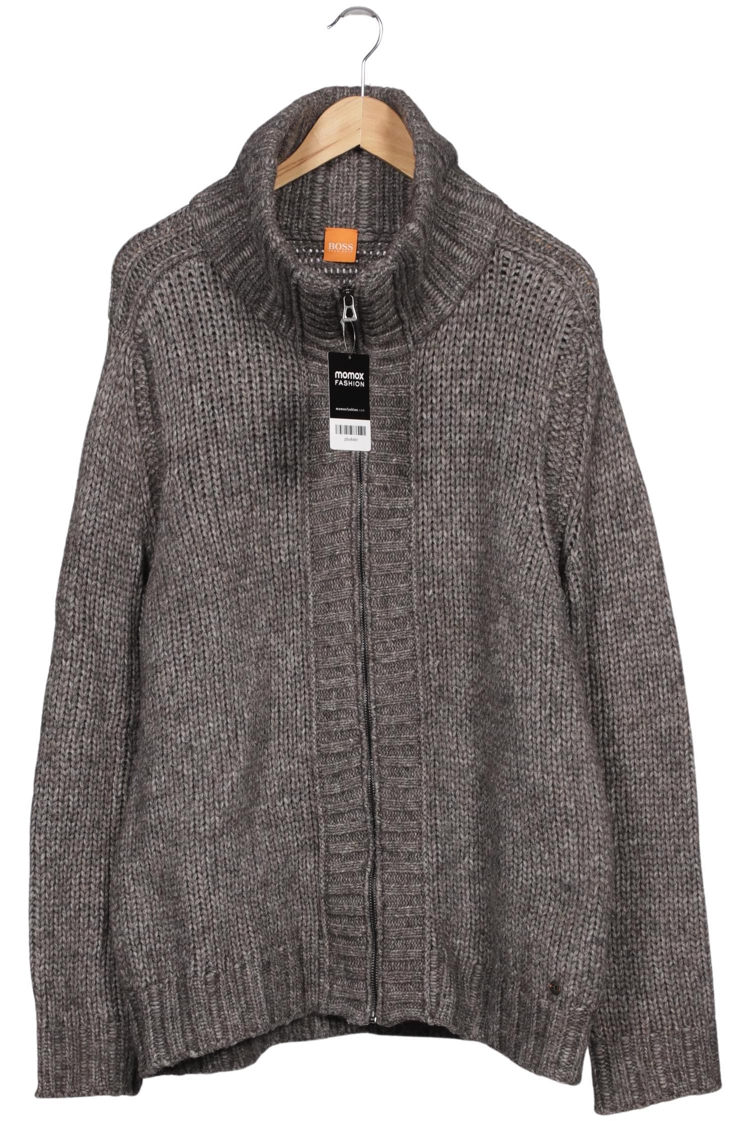 

Boss Orange Herren Strickjacke, grau, Gr. 54