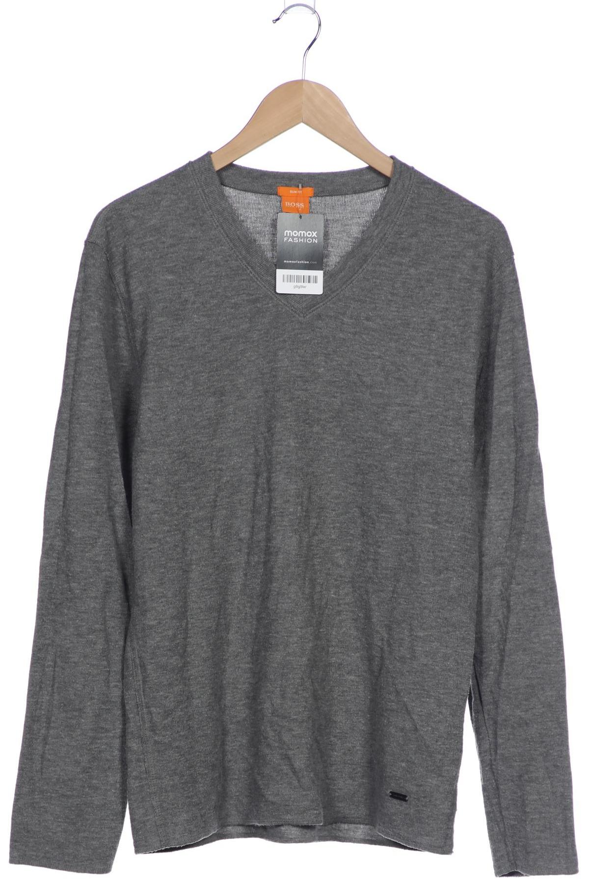 

Boss Orange Herren Langarmshirt, grau, Gr. 52