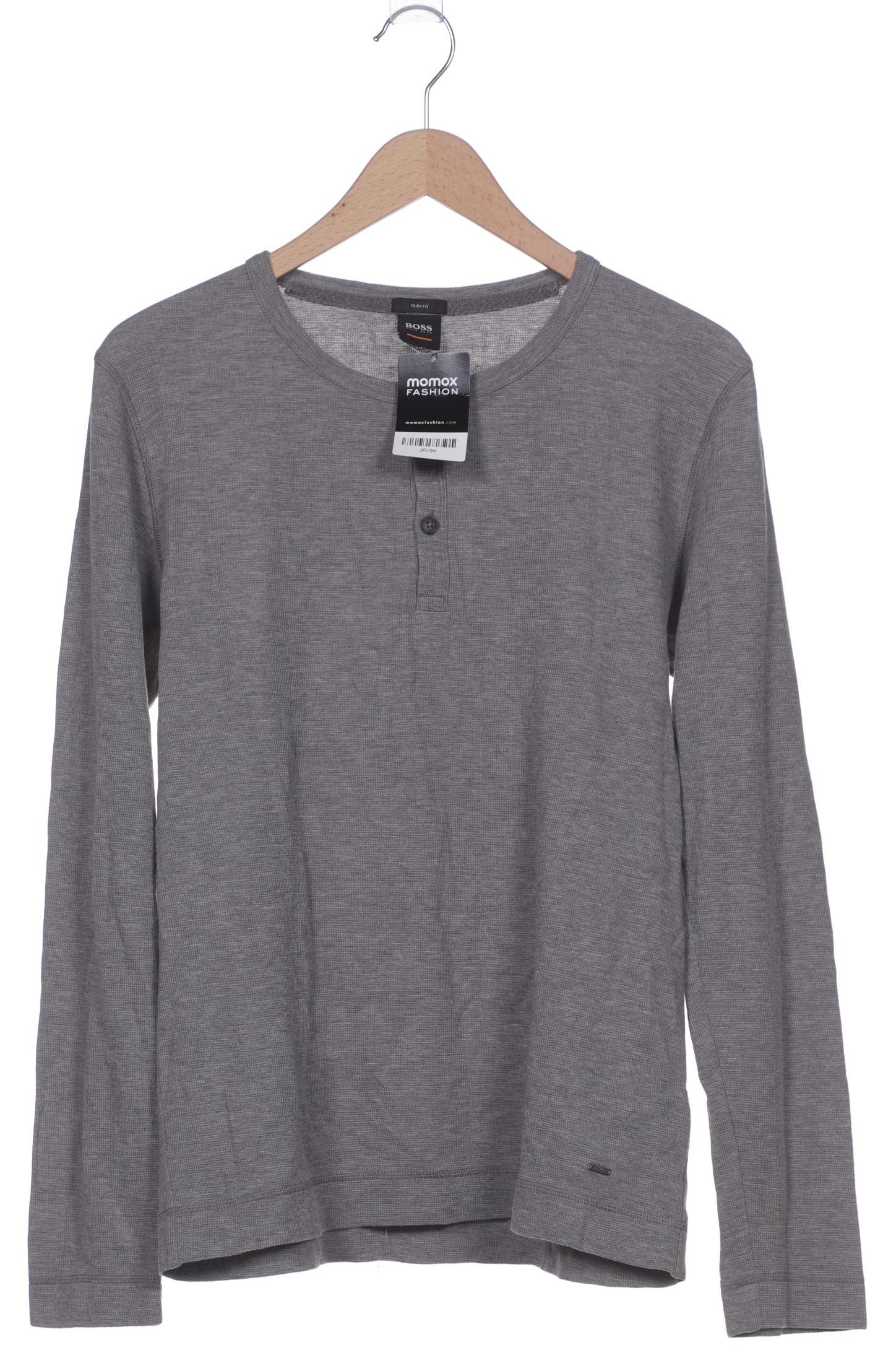 

Boss Orange Herren Langarmshirt, grau, Gr. 52