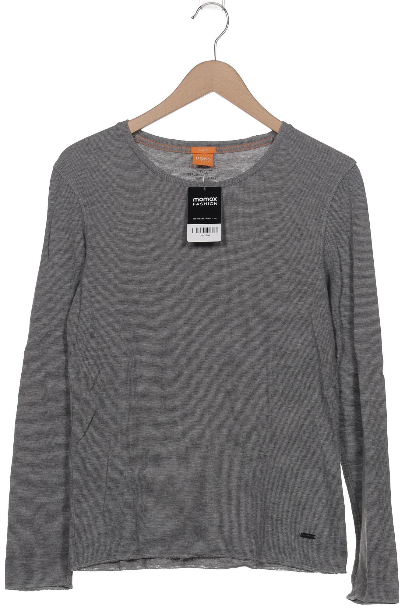 

Boss Orange Herren Langarmshirt, grau, Gr. 48