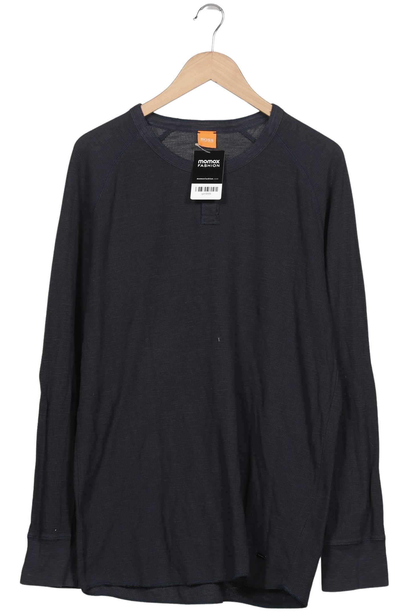 

Boss Orange Herren Langarmshirt, marineblau, Gr. 56