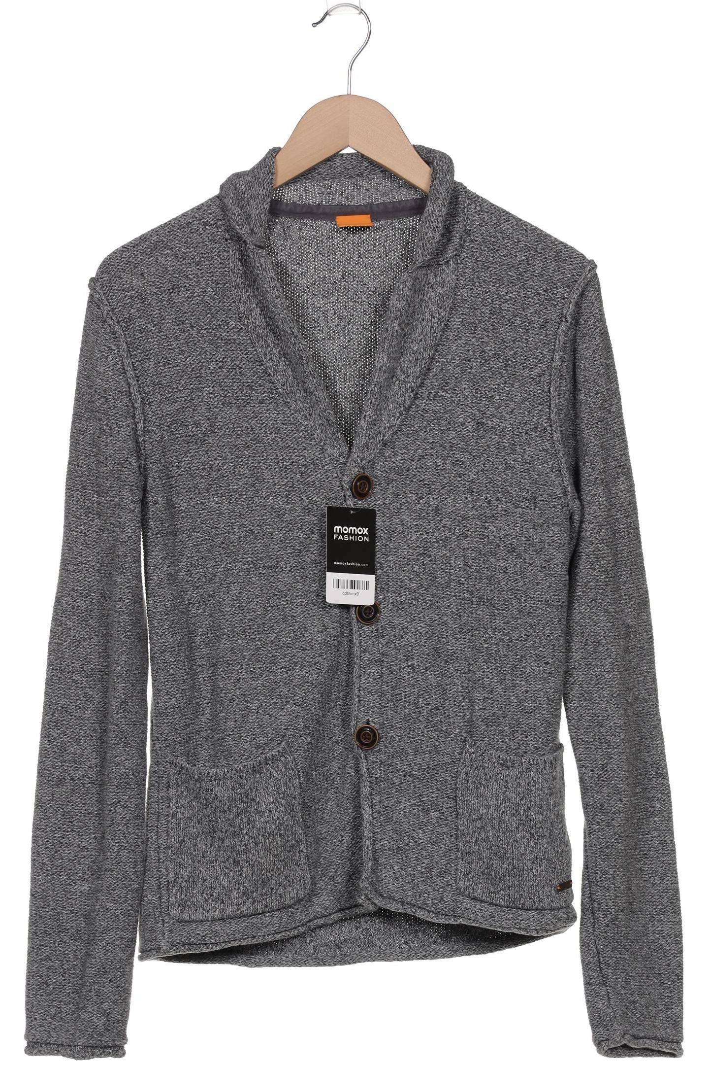 

Boss Orange Herren Strickjacke, grau, Gr. 48
