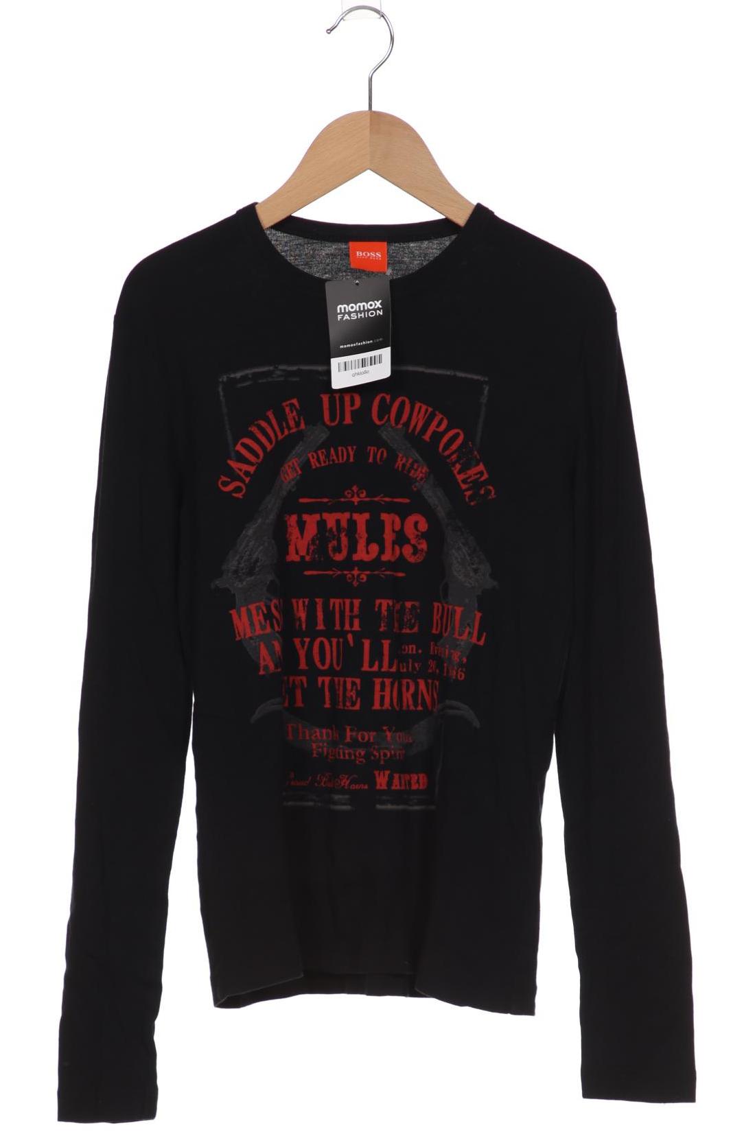 

Boss Orange Herren Langarmshirt, schwarz, Gr. 46