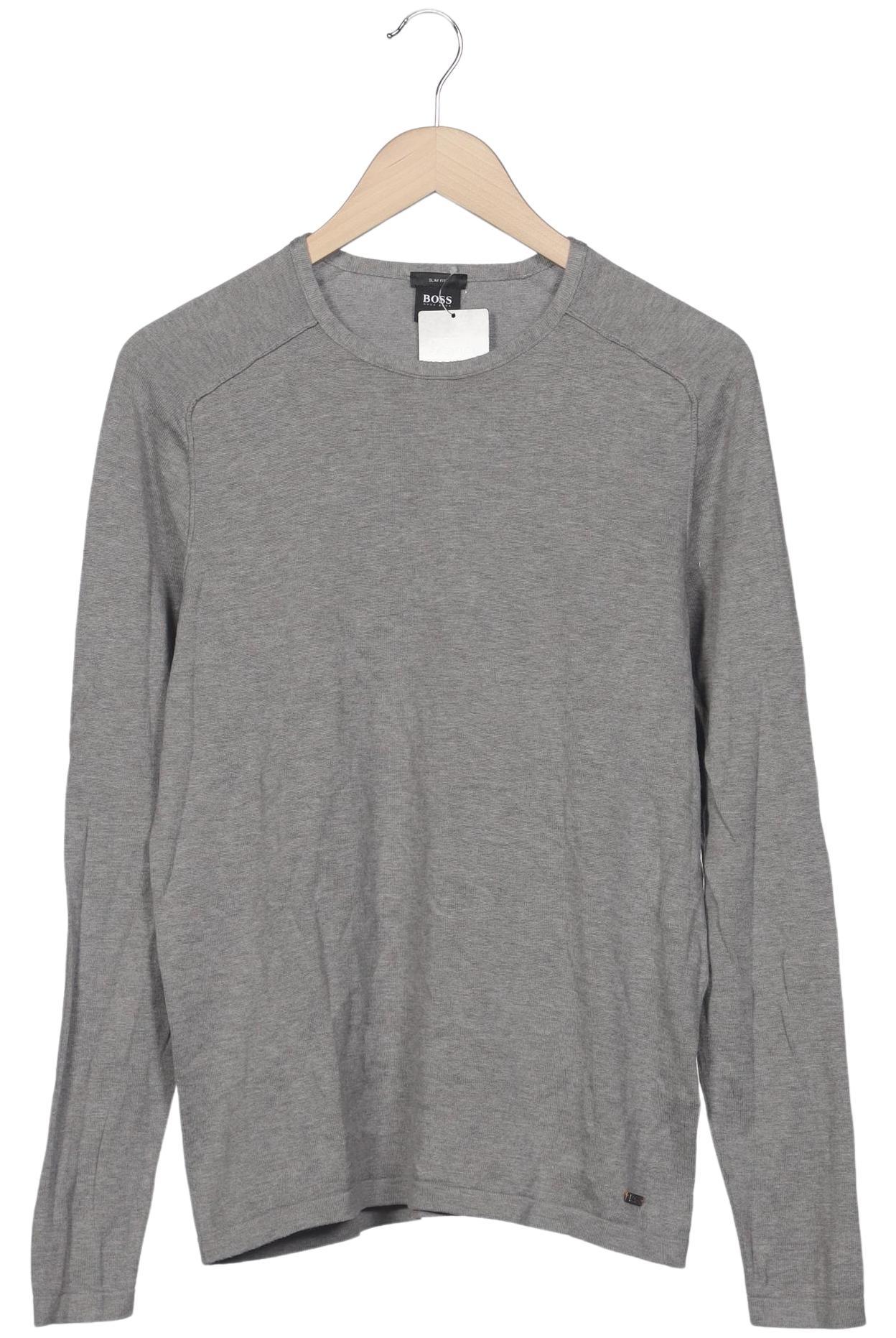 

Boss Orange Herren Langarmshirt, grau, Gr. 48