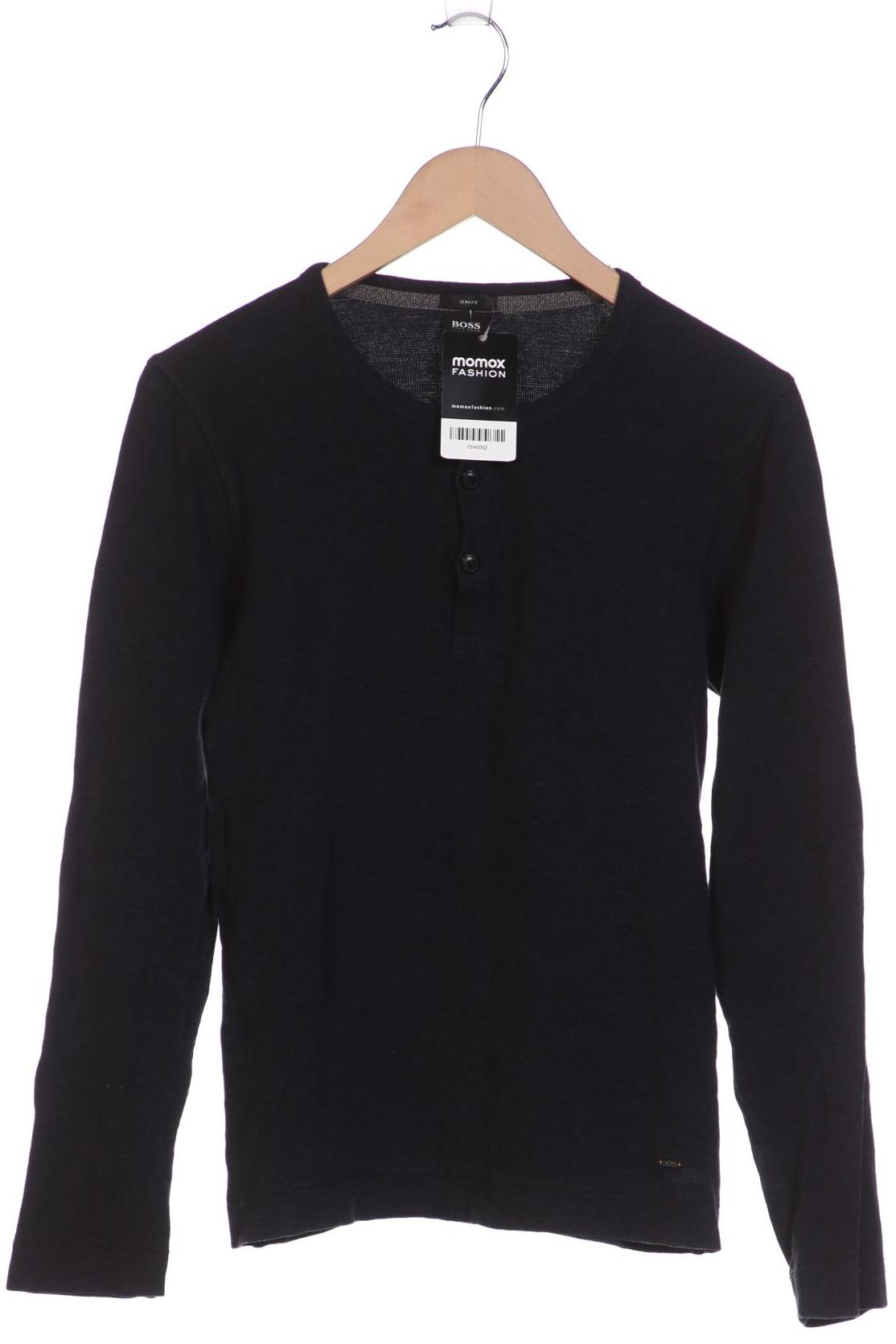 

Boss Orange Herren Langarmshirt, marineblau, Gr. 46