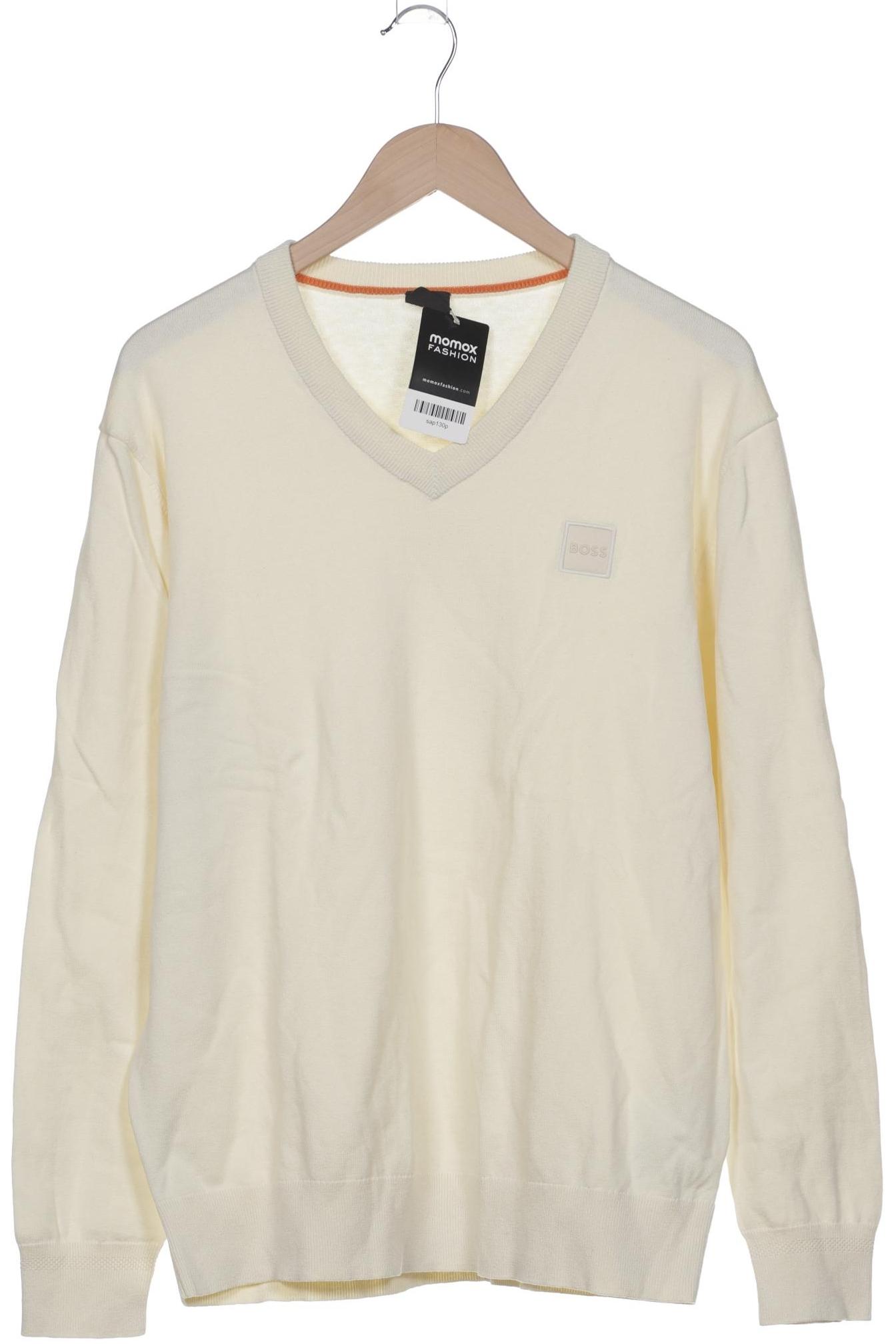 

Boss Orange Herren Pullover, cremeweiß, Gr. 56