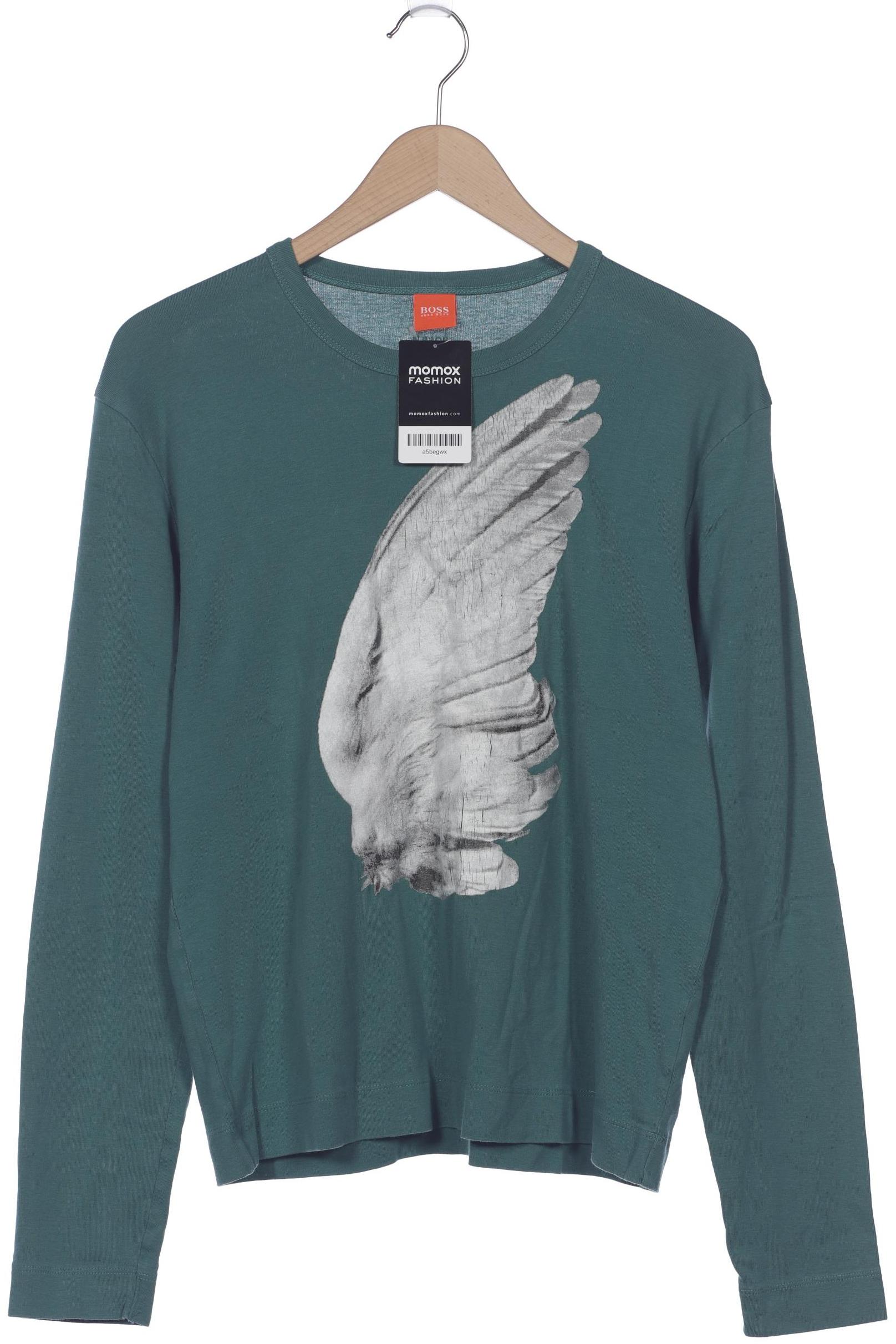 

Boss Orange Herren Langarmshirt, türkis, Gr. 54
