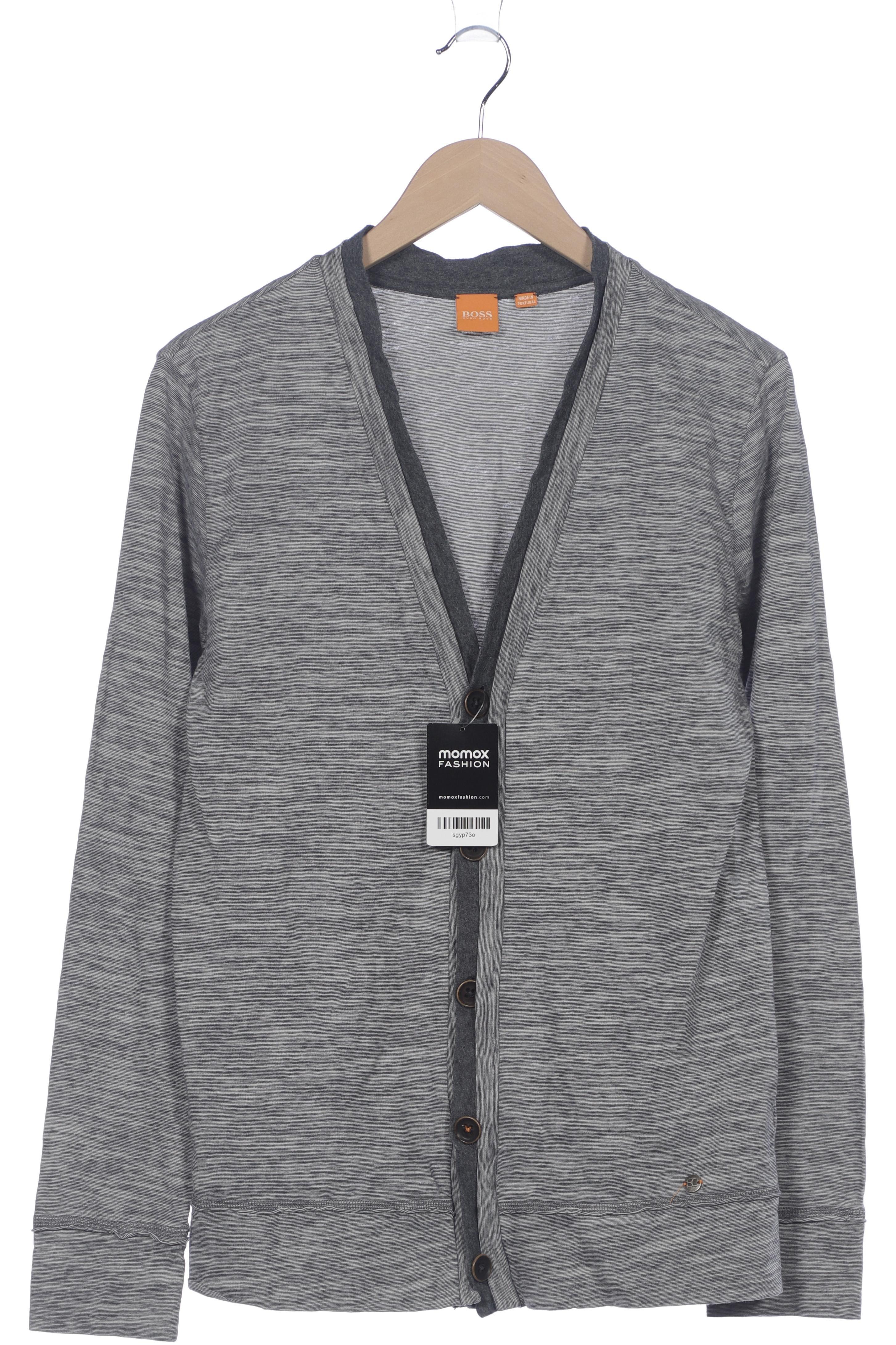 

Boss Orange Herren Strickjacke, grau, Gr. 48